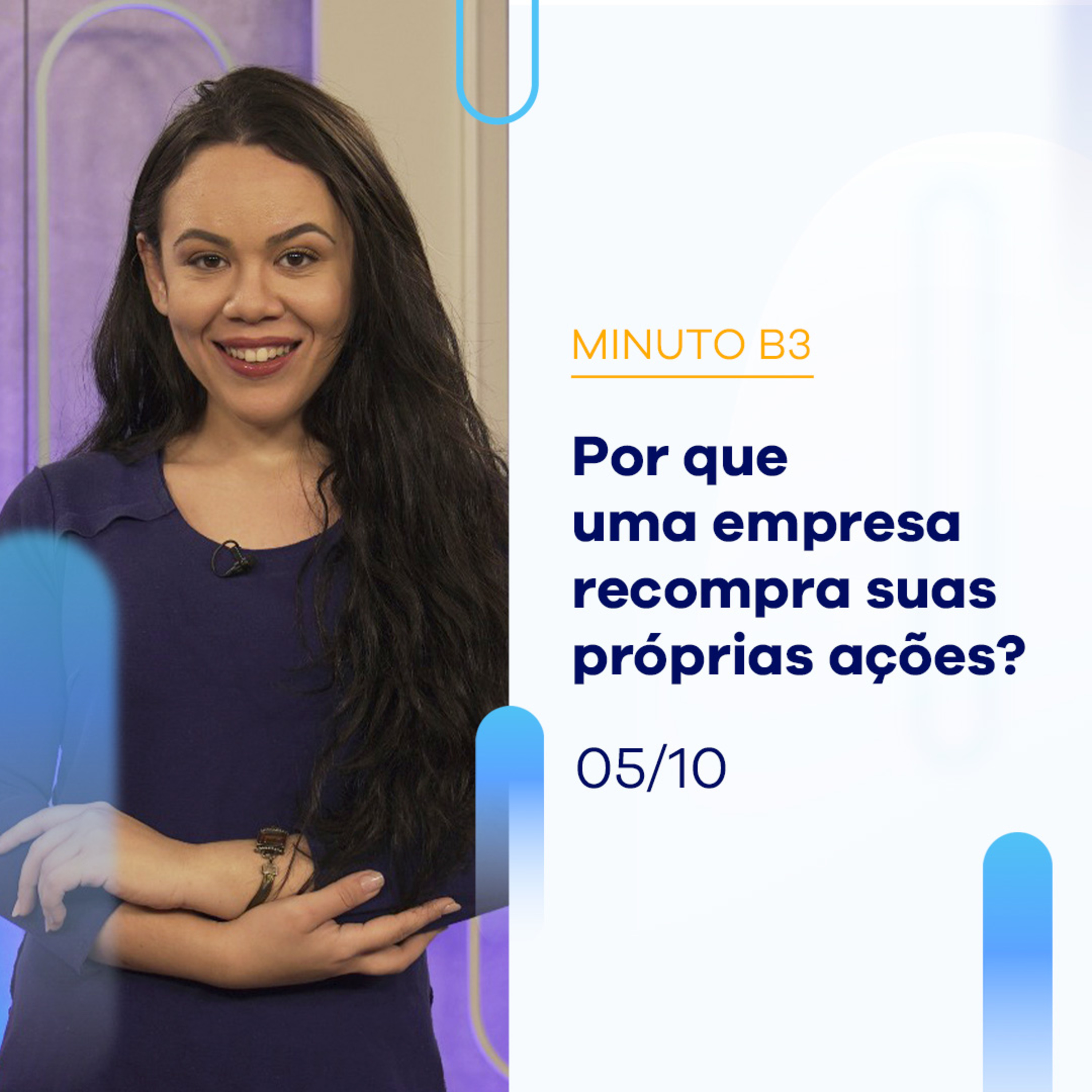 Por que uma empresa recompra suas próprias ações? | Minuto B3 - 05/10/2023 episode artwork