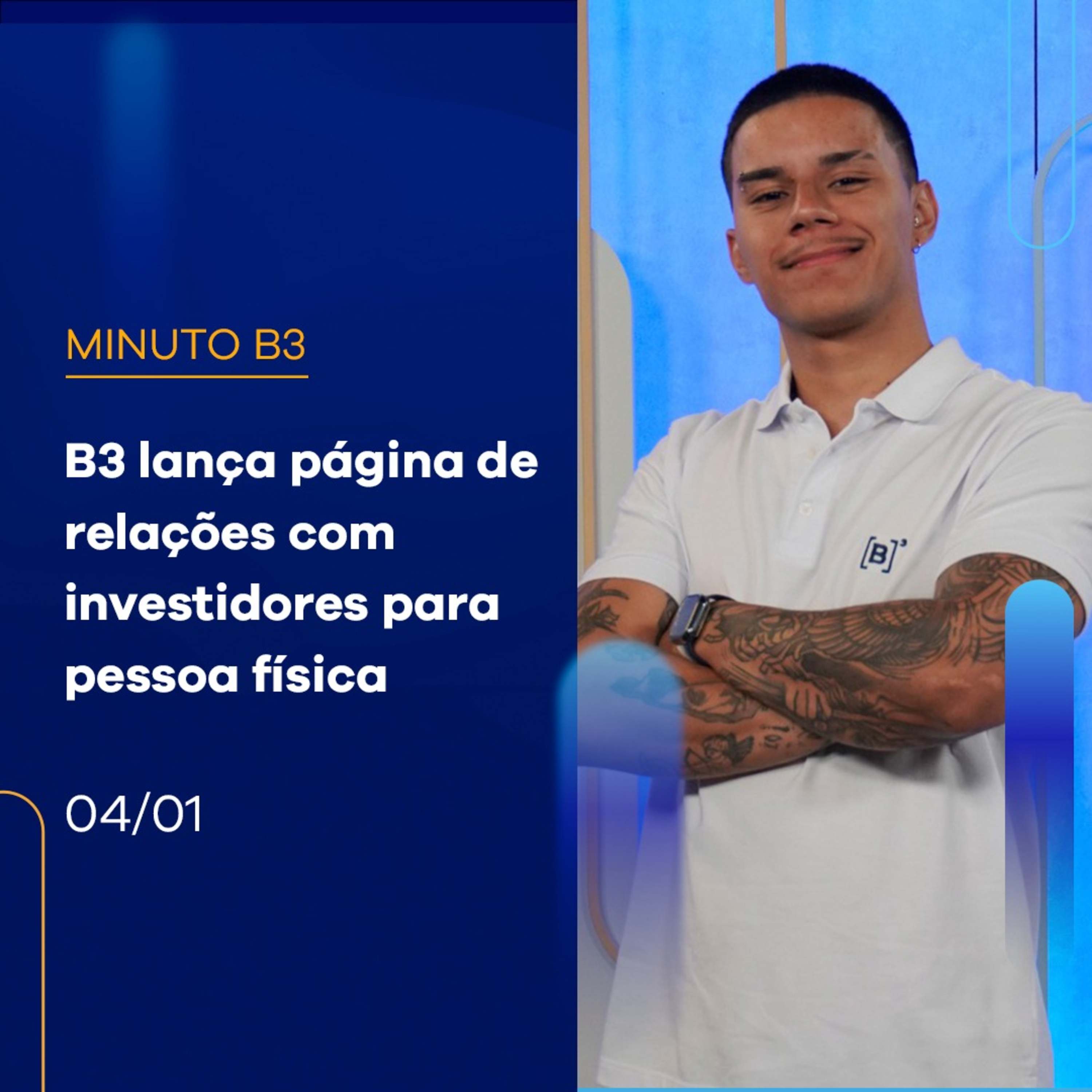 B3 lança página de relações com investidores para pessoa física - #MinutoB3 episode artwork