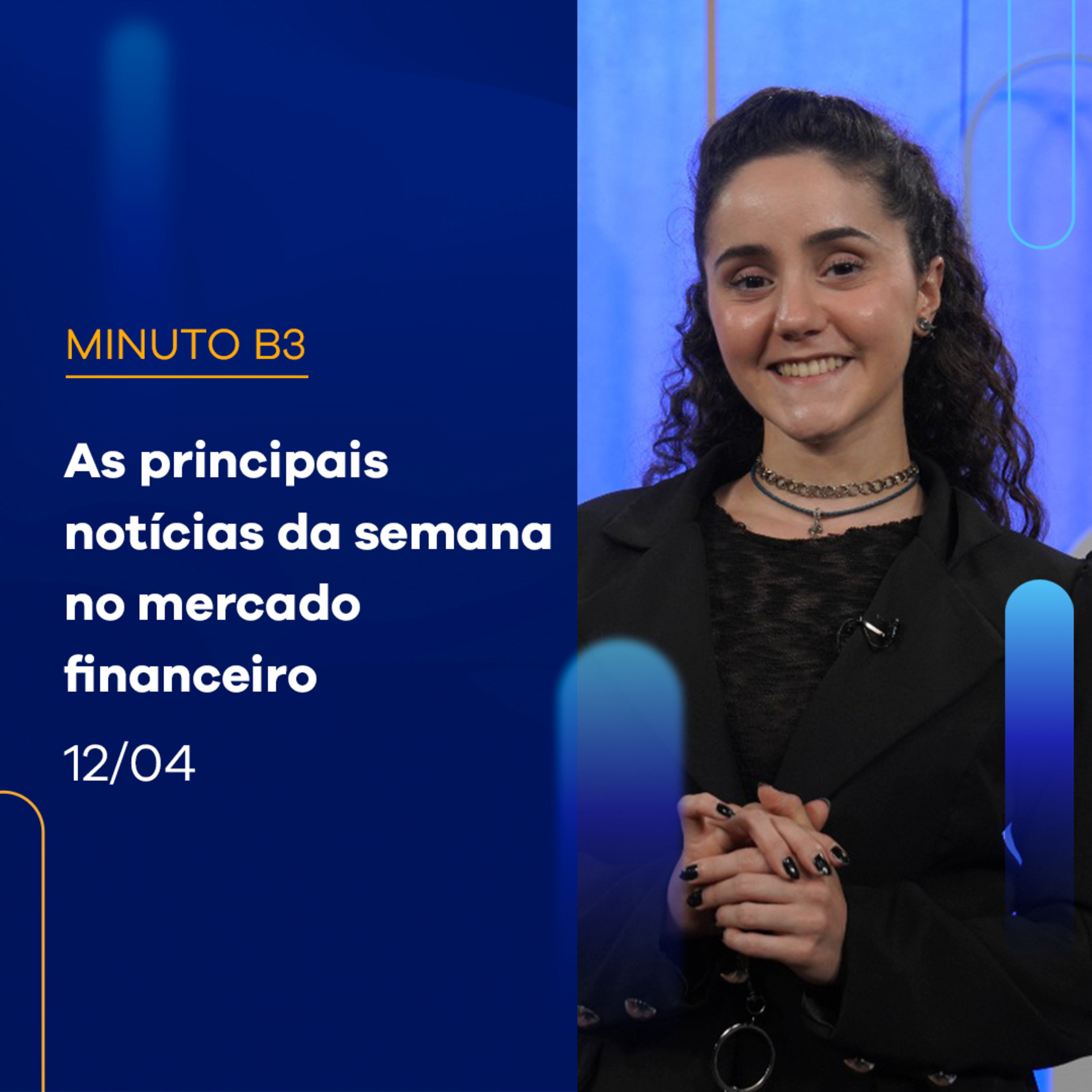 Ibovespa fechou o dia com baixa de -1,14%; No acumulado da semana, baixa de -0,67% | Minuto B3 - 12/04/2024 episode artwork