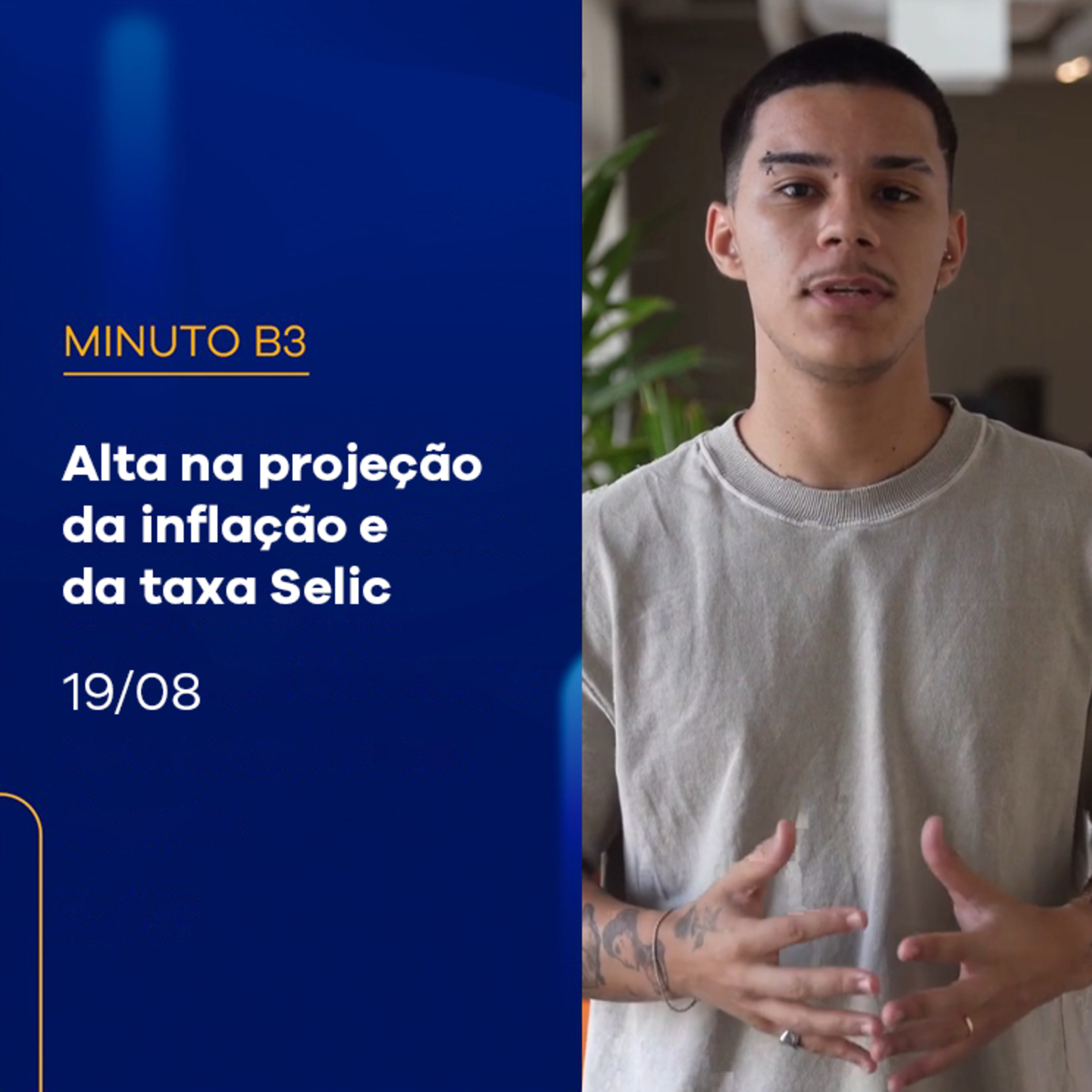 Mercado eleva projeção de inflação e da taxa Selic | Minuto B3 - 19/08/2024 episode artwork