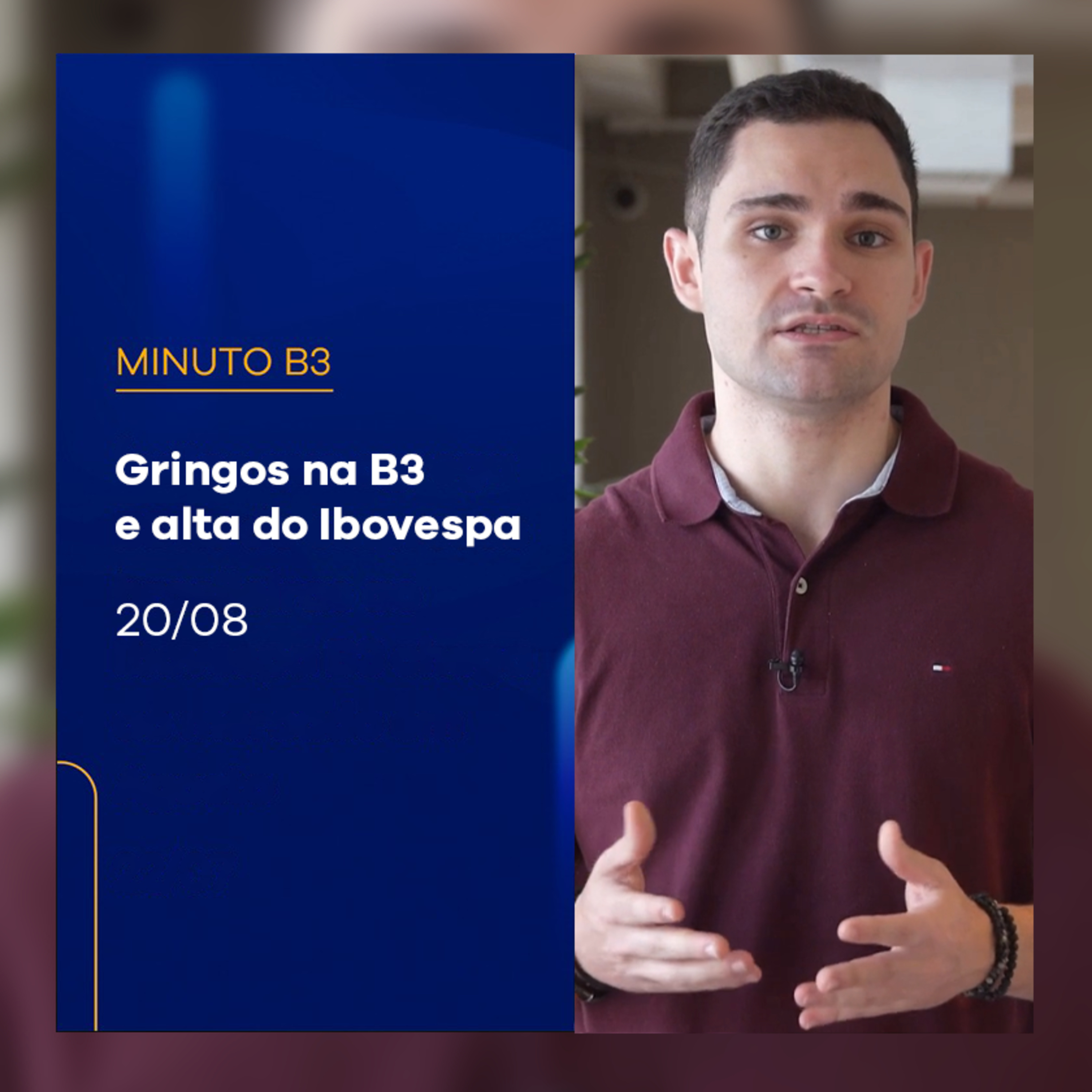 Aumento dos investidores internacionais na bolsa brasileira | Minuto B3 - 20/08/2024 episode artwork