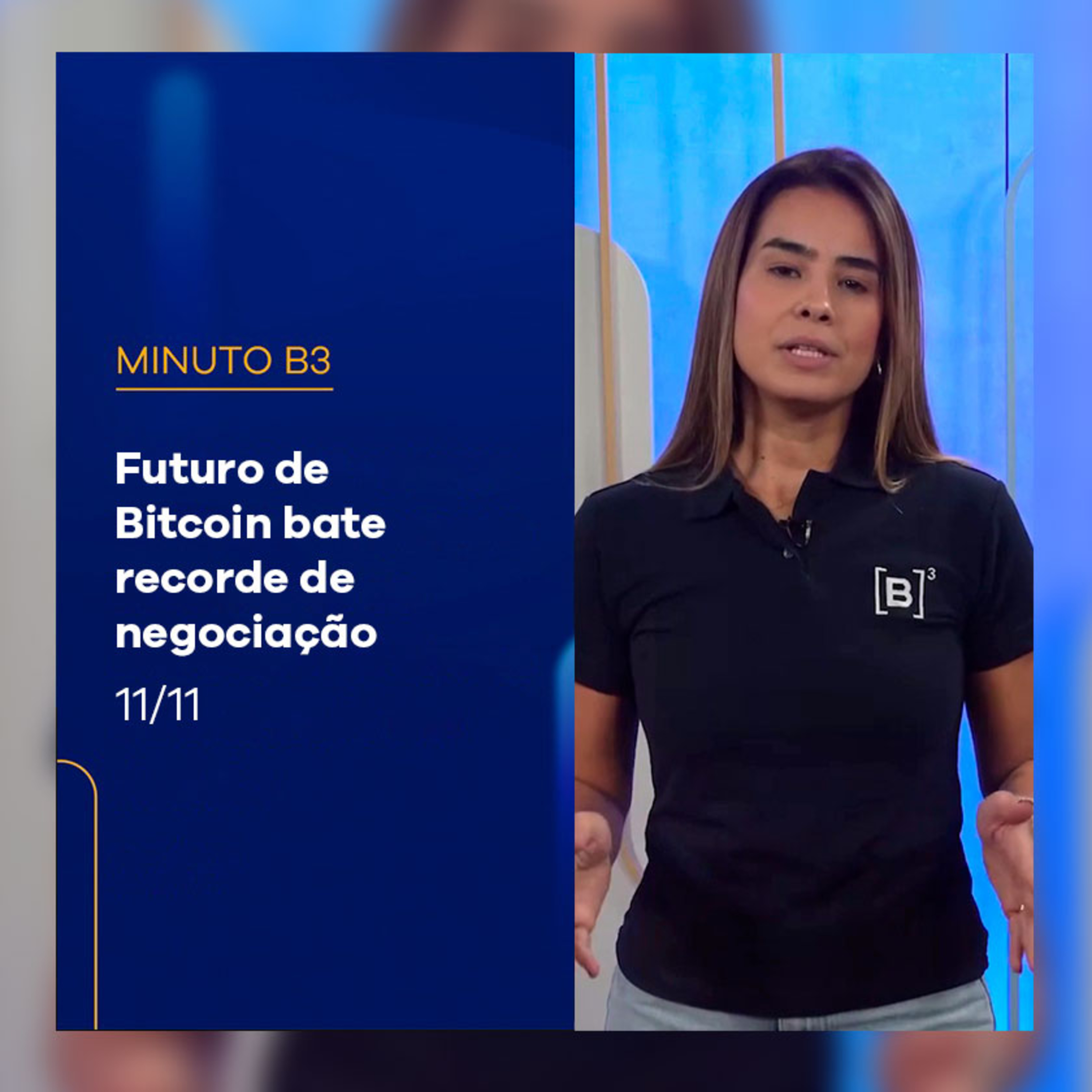 Futuro de Bitcoin bate recorde de negociação | Minuto B3 - 11/11/2024 episode artwork