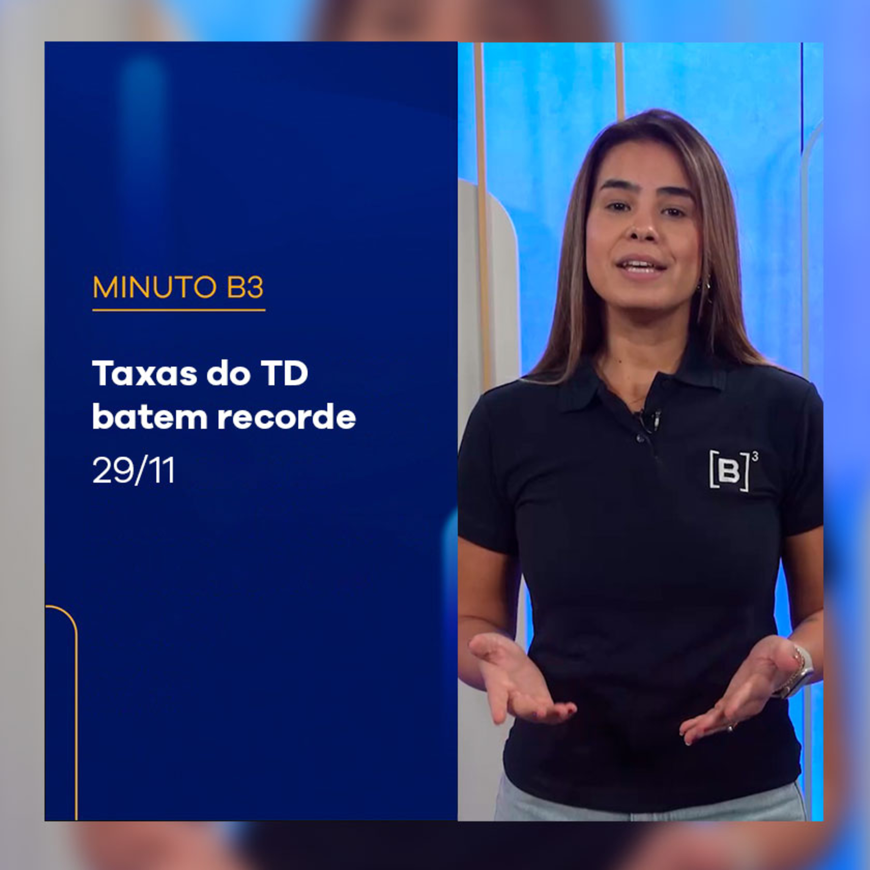 Taxas dos títulos do Tesouro Direto batem recorde | Minuto B3 - 29/11/2024 episode artwork