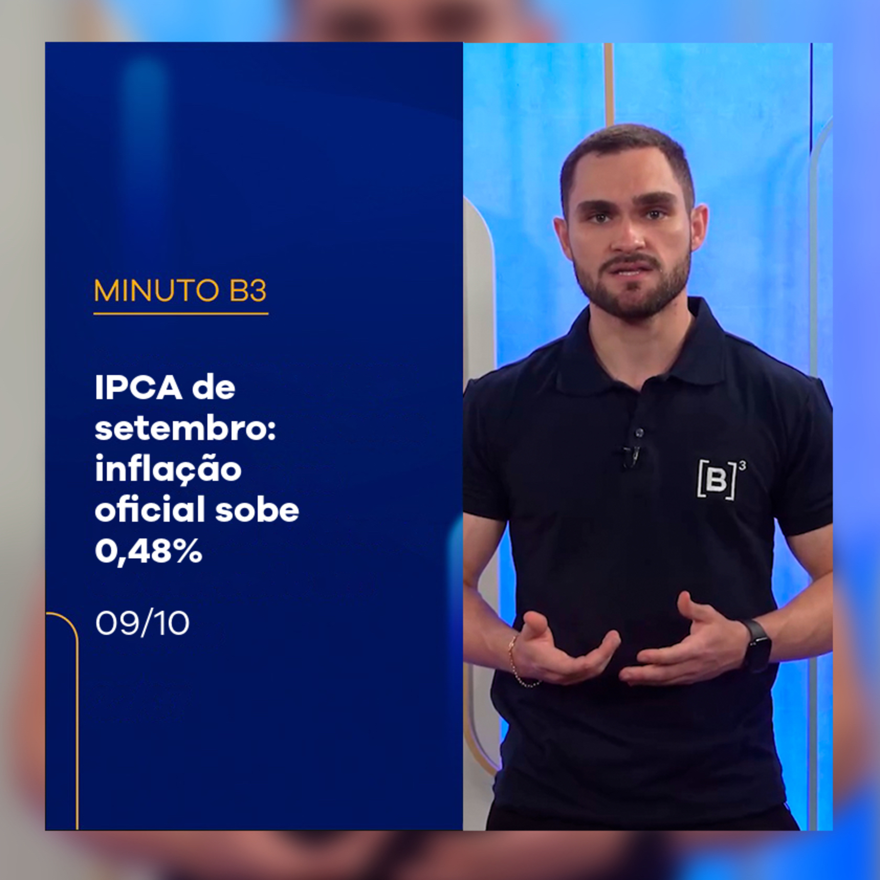 IPCA de setembro: inflação oficial sobe 0,48% | Minuto B3 – 09/10/2025 episode artwork