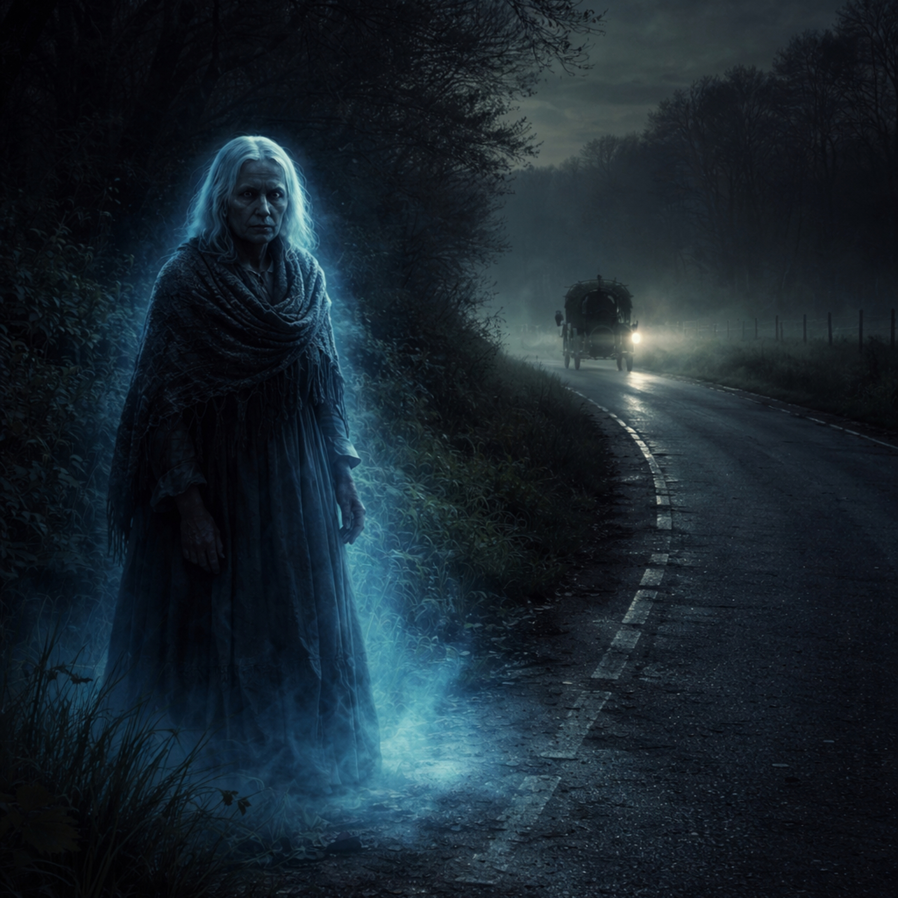 Time between Times Storytelling with Owen Staton. The Spectral Lady of Waterston Road episode artwork