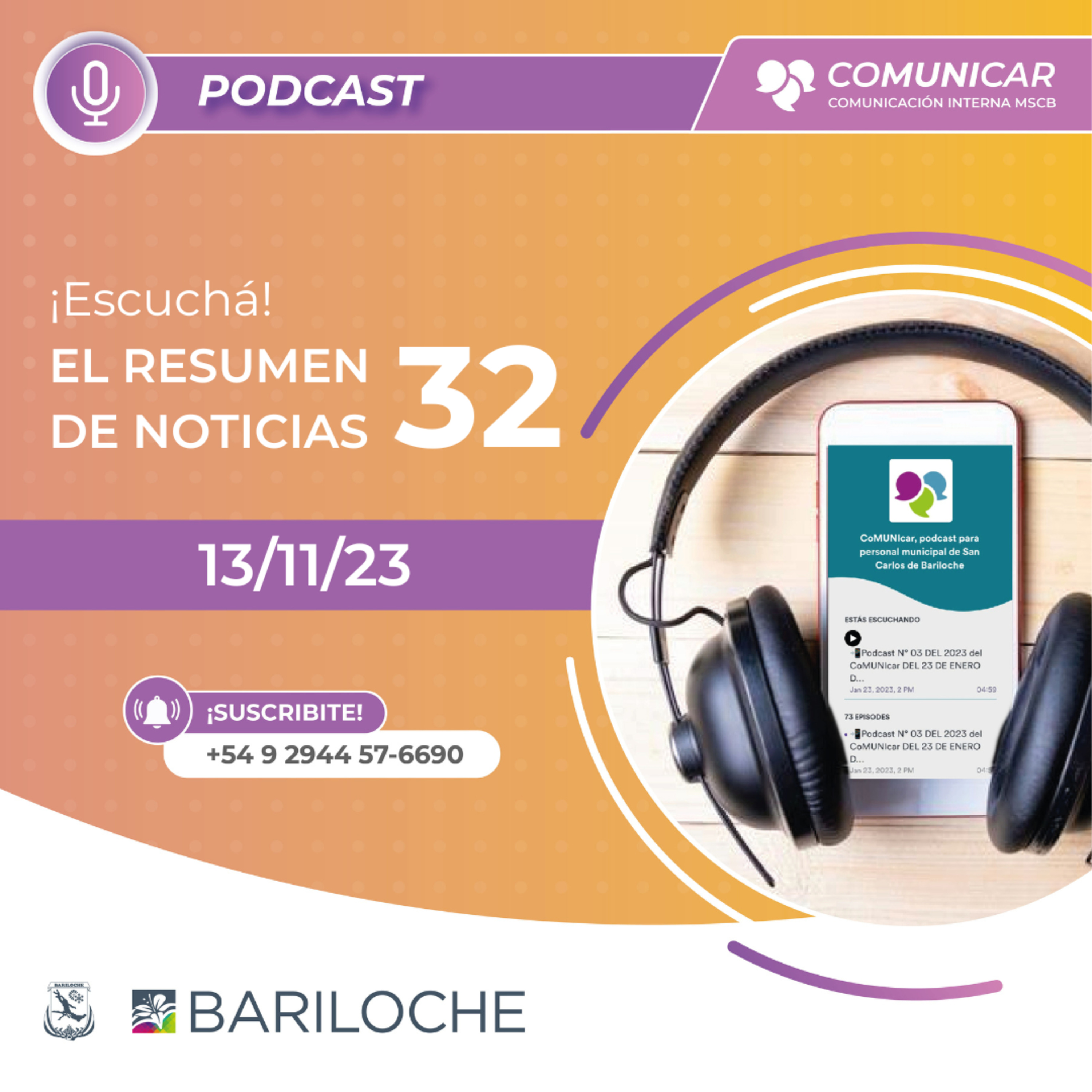CoMUNIcar podcast para personal municipal de San Carlos de Bariloche