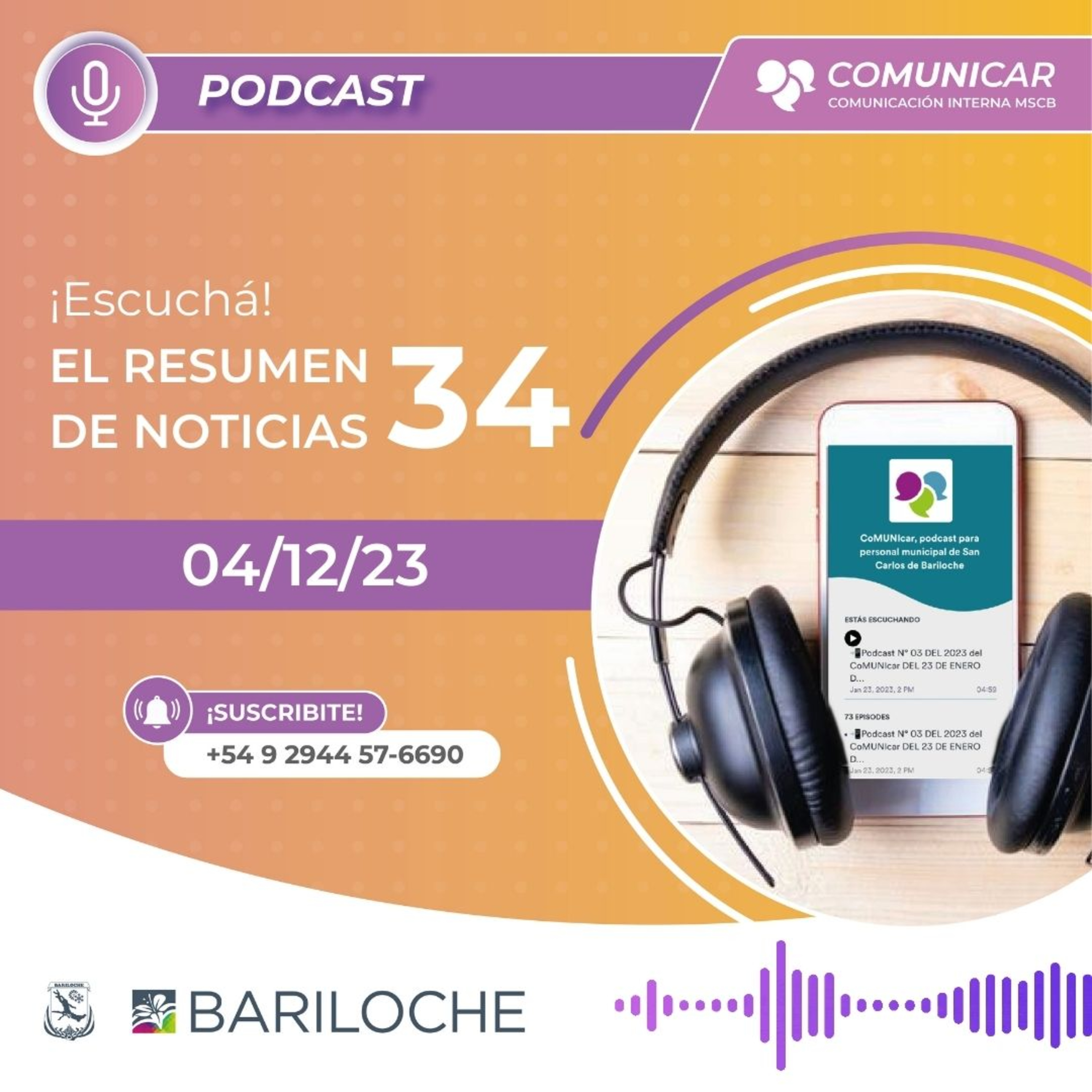 CoMUNIcar podcast para personal municipal de San Carlos de Bariloche