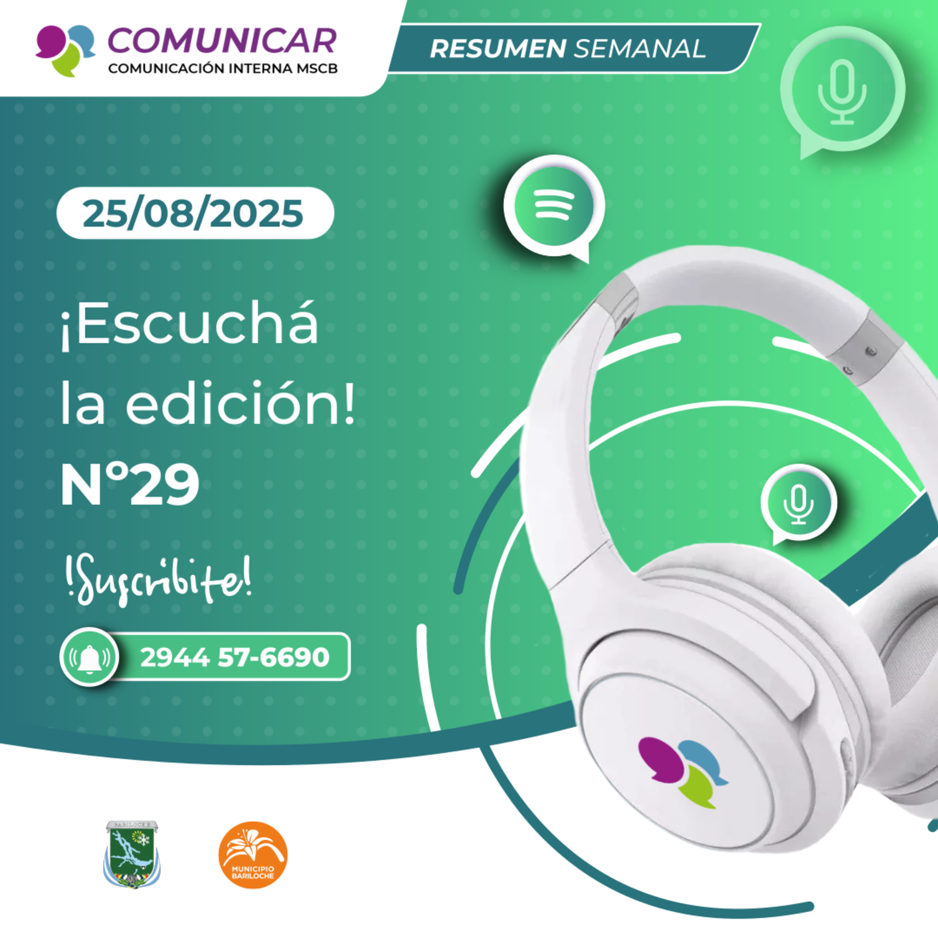 CoMUNIcar podcast para personal municipal de San Carlos de Bariloche