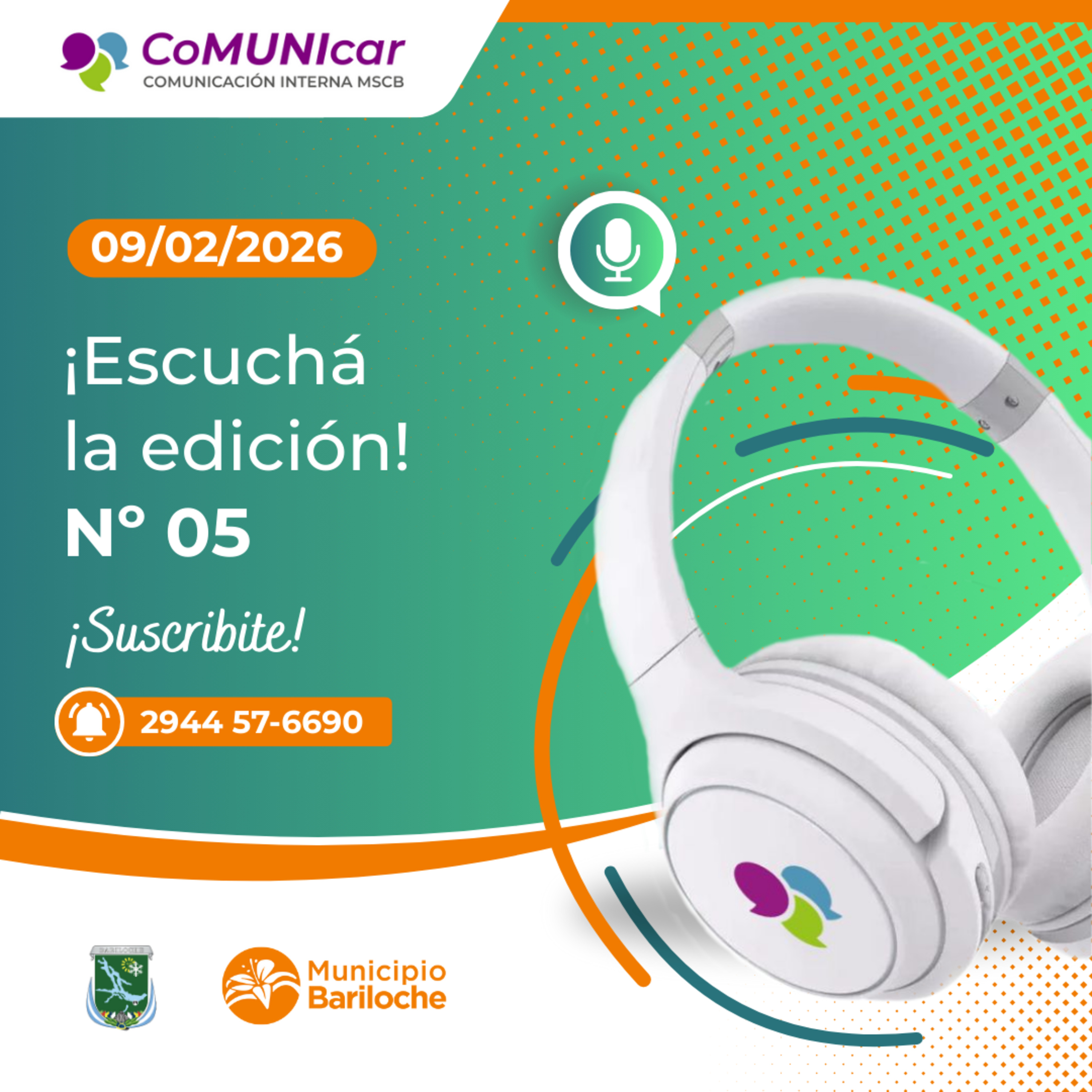 CoMUNIcar podcast para personal municipal de San Carlos de Bariloche