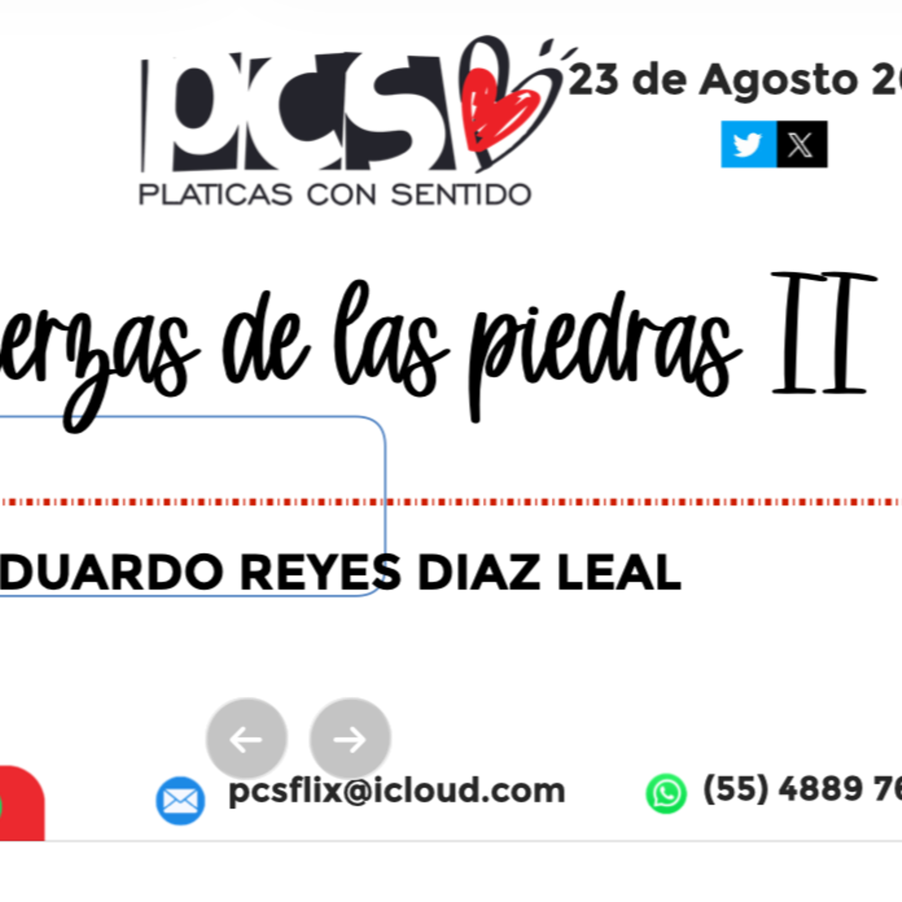 Portada de Platicas Con Sentido