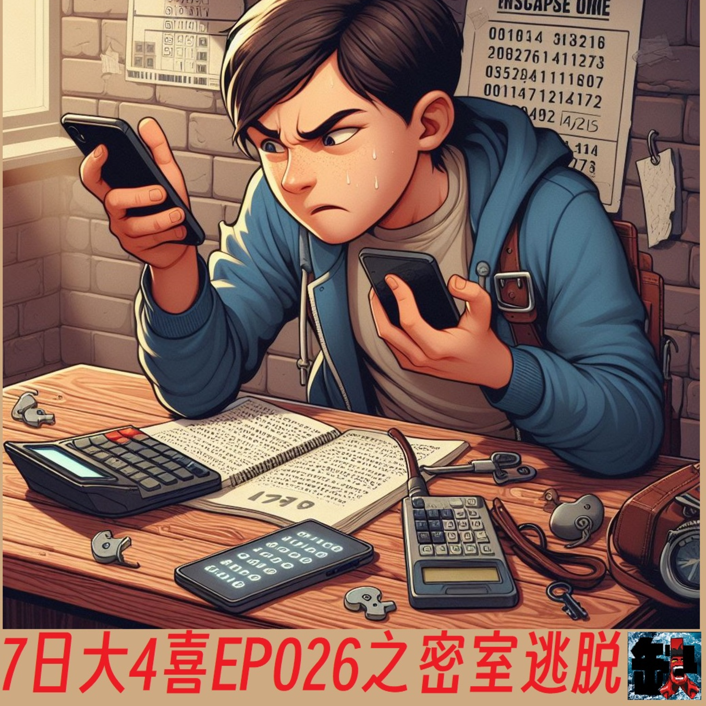 cover of episode 5缺1月黑风高居酒屋 7日大4喜之密室逃脱 EP026- #密室逃脱 #Escape #广东话 #5缺1 #podcast