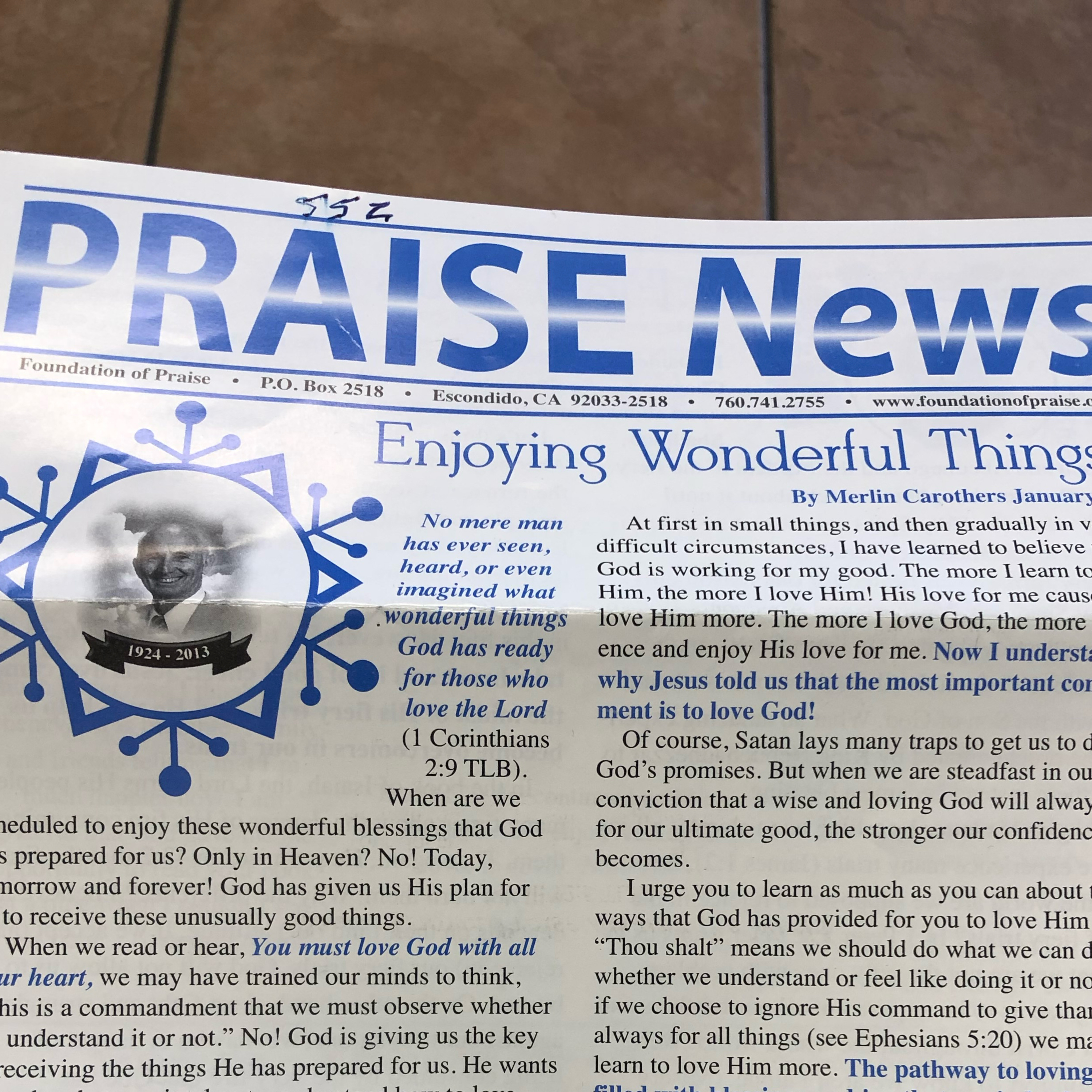 Praise News Jan 2025
