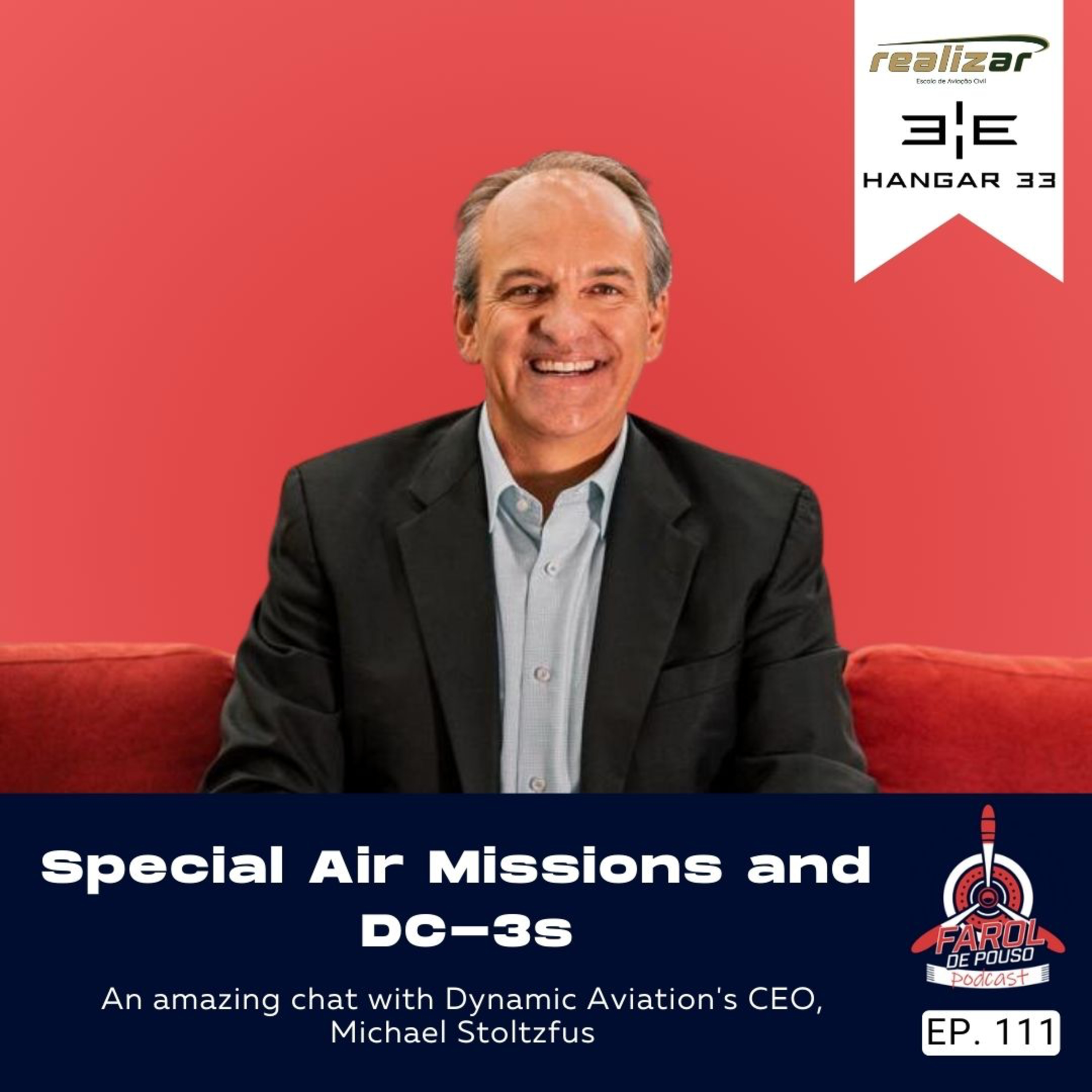 Special Air Missions and DC-3s - An amazing chat with Mike Stoltzfus, CEO of Dynamic Aviation - FP Podcast 111 episode artwork