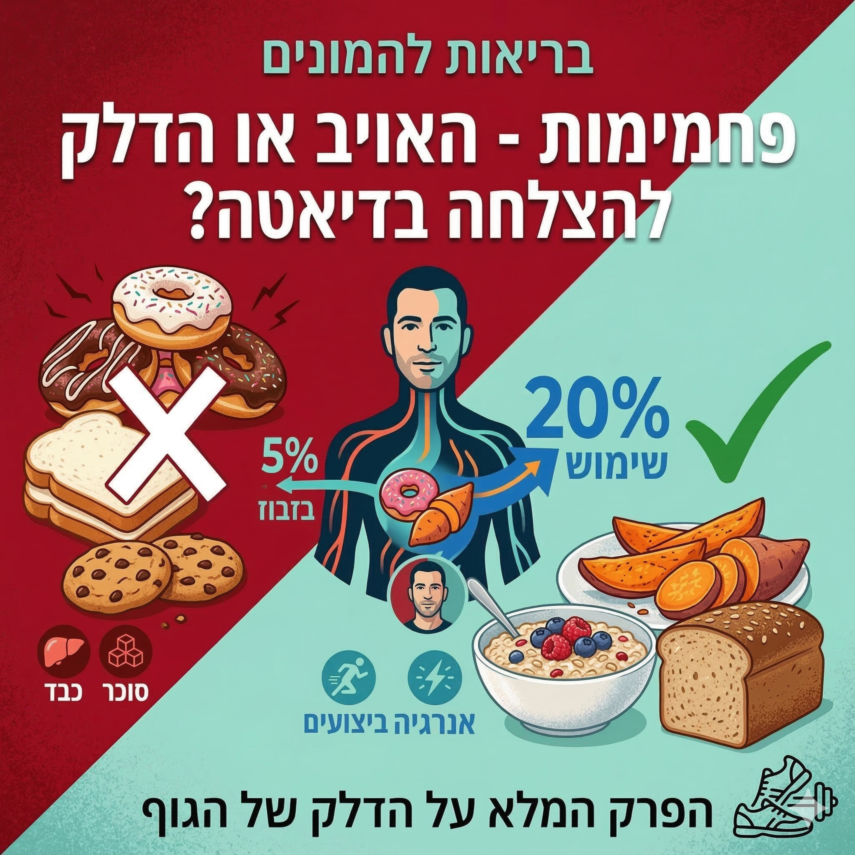 פחמימות - האויב או הדלק להצלחה בדיאטה - פרק 219