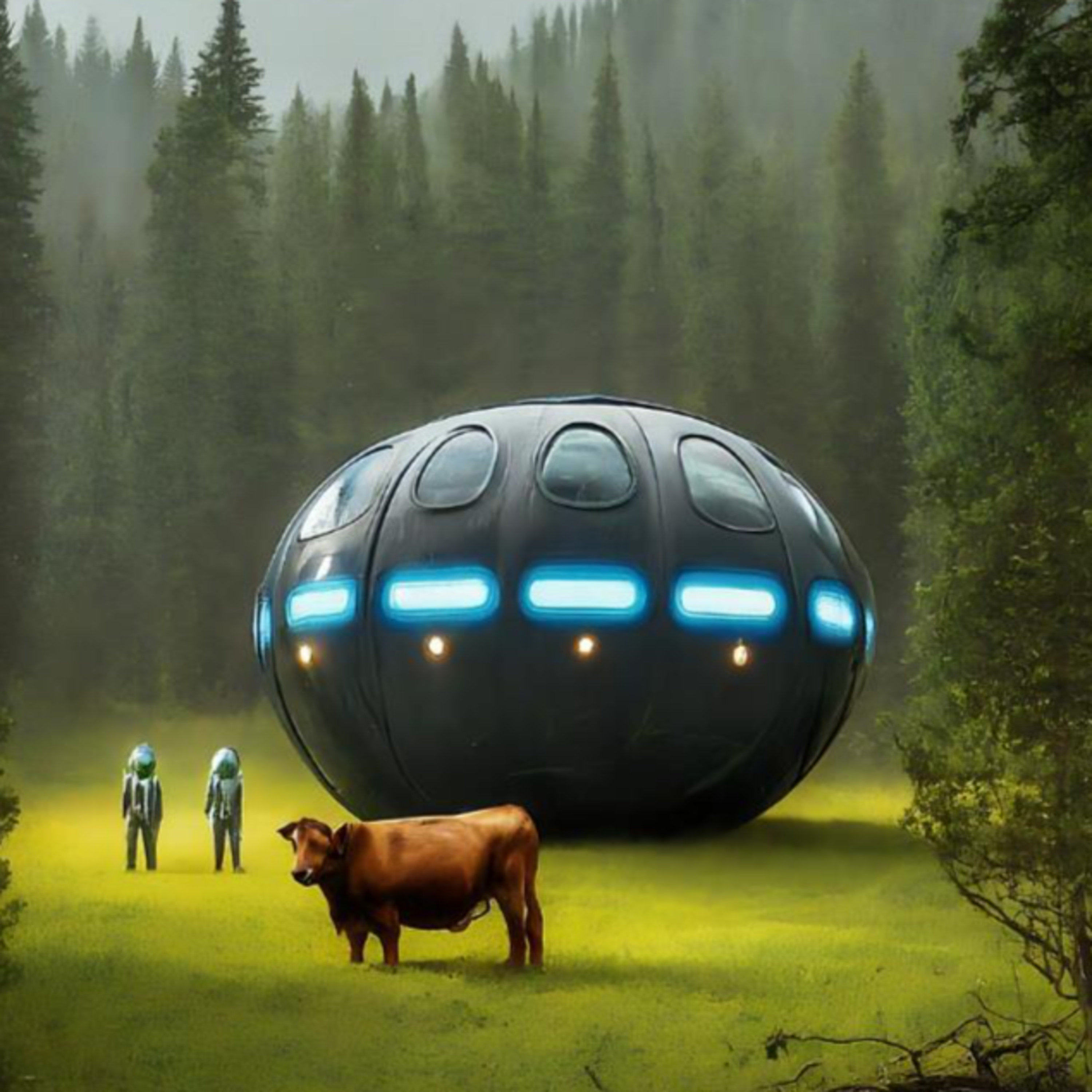 UK Teens Observe ET Craft Land, Aliens Approach Paralyzed Cow/Top 12 Favorite UFO Books