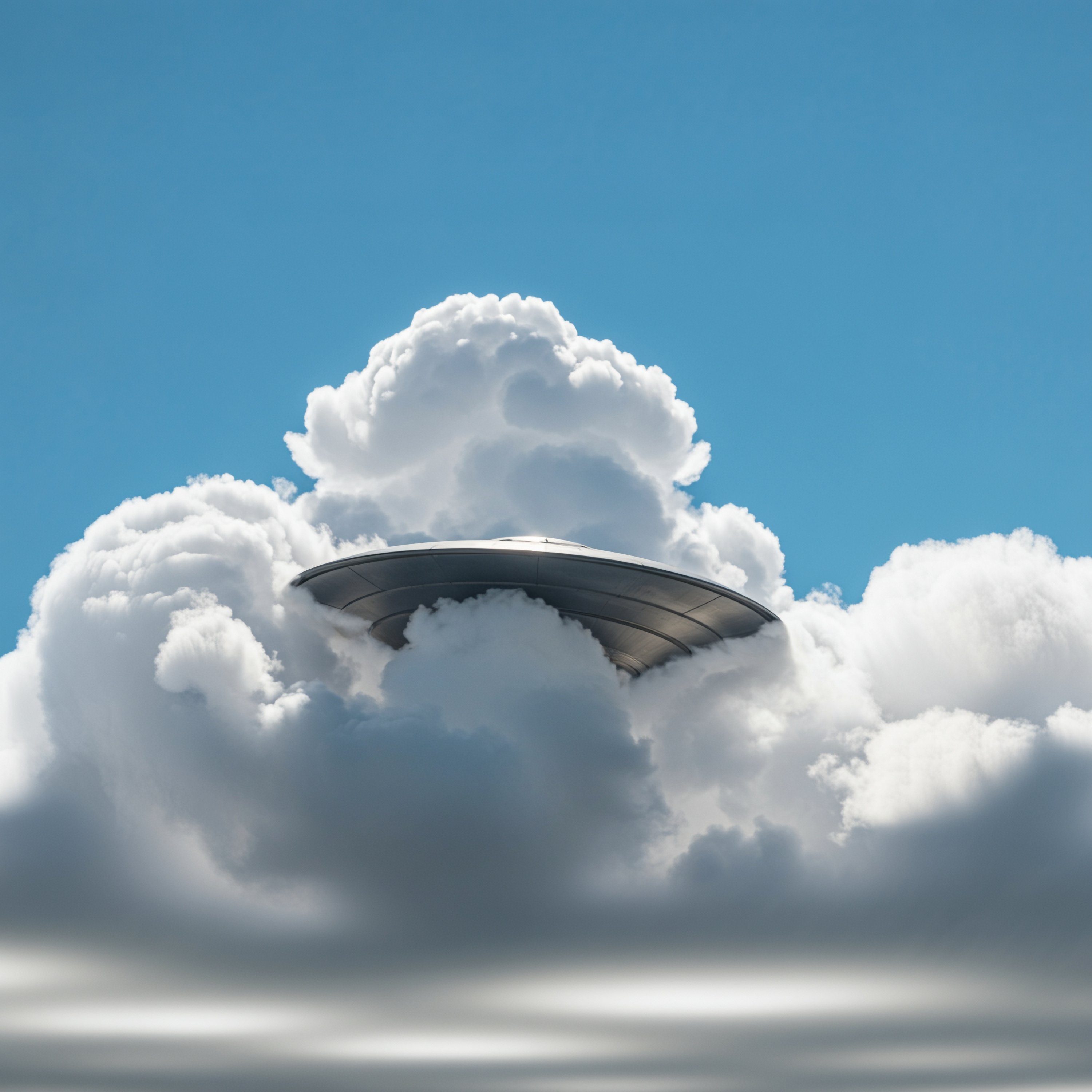 Aliens Use Clouds as Hiding Place for Craft