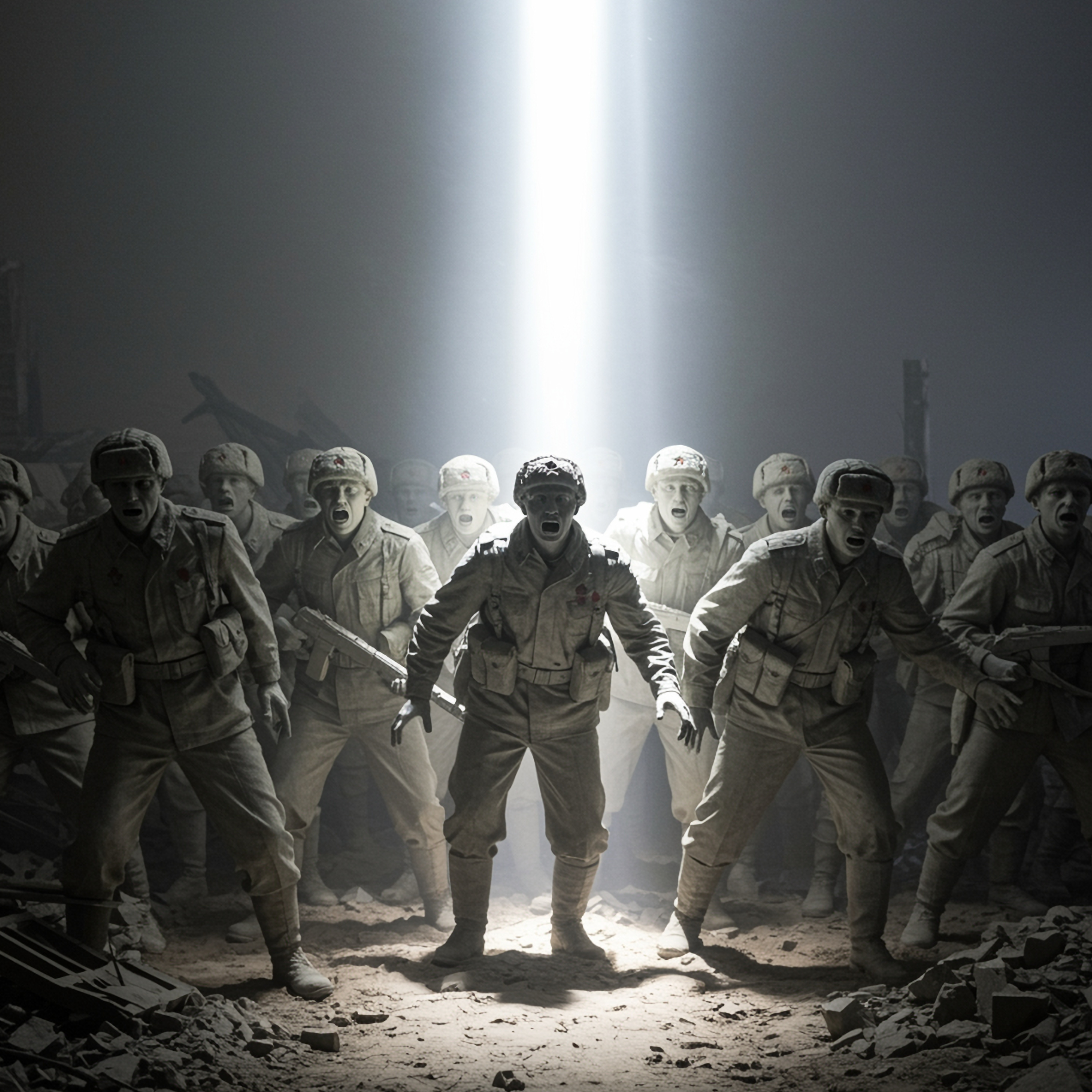 After Shooting Down a UFO in Siberia, Aliens Transformed Russian Soldiers into Stone