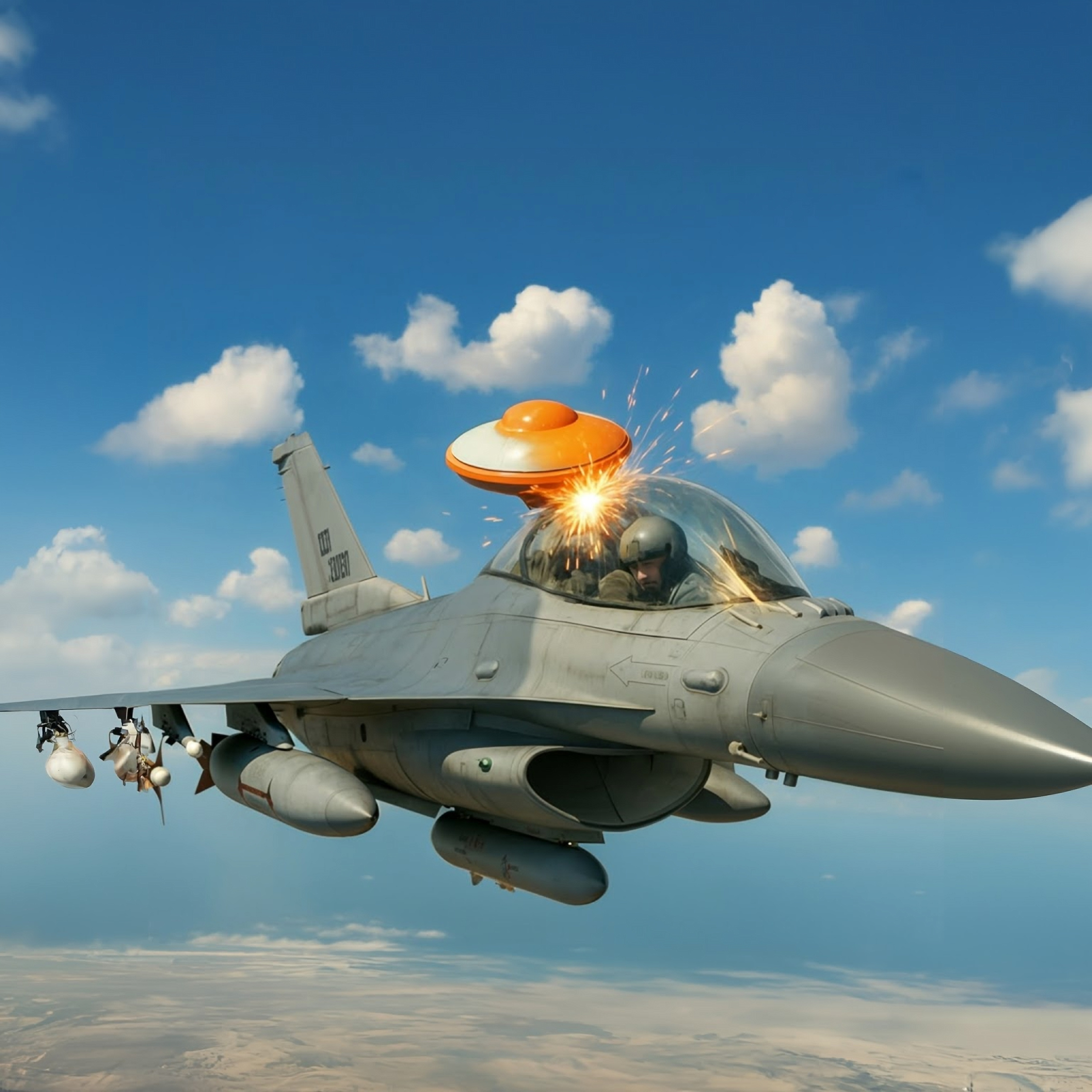UFO Smacks into Fighter Jet Over Arizona/Motorist Tailgated by Alien 