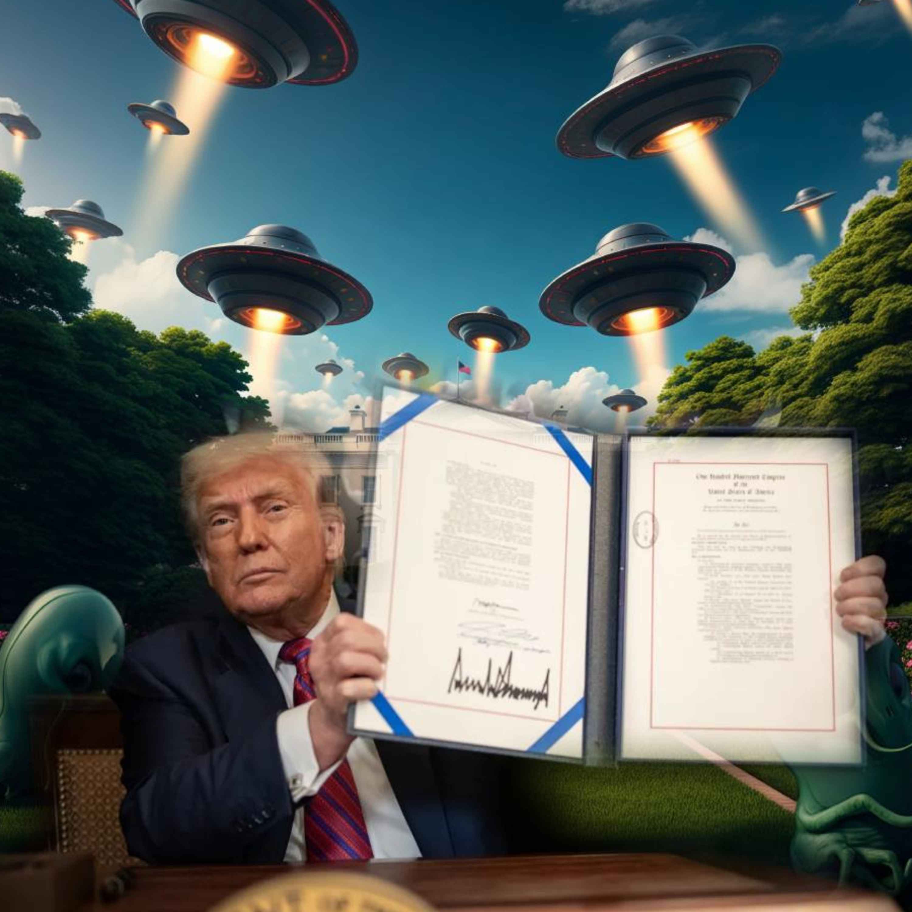 Will White House Disclose UFO/ET Reality to Distract from Epstein? Also, Compton Alien Update