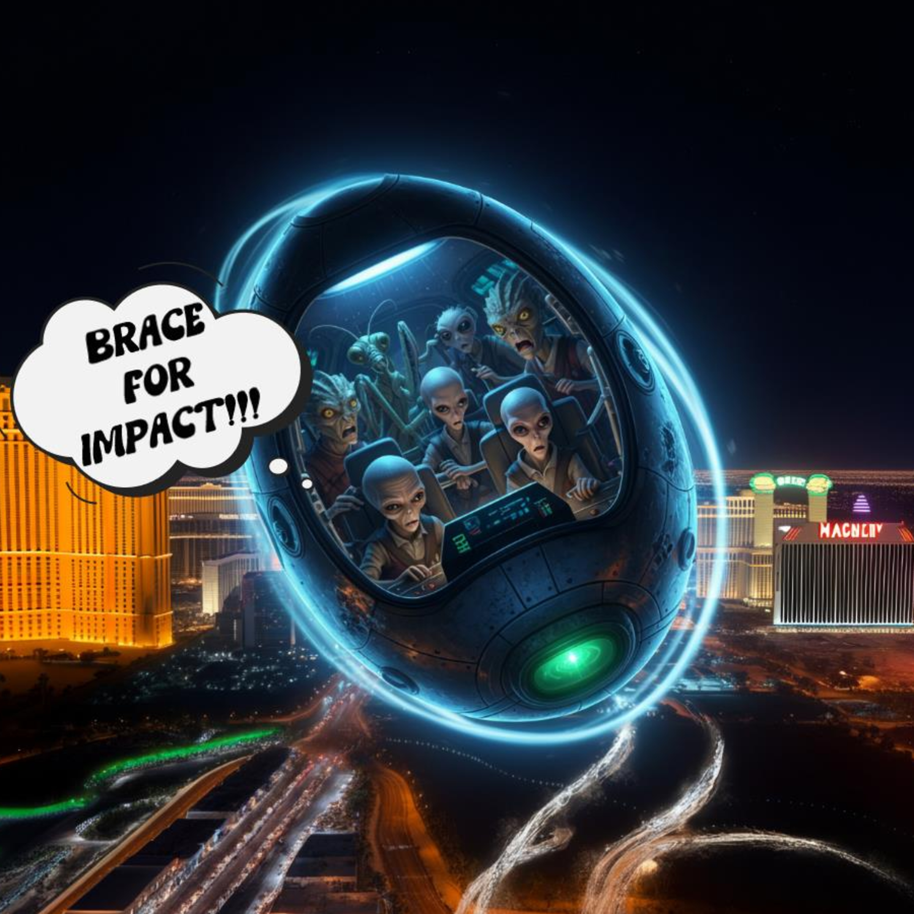 EMERGENCY LANDING! What Caused an Alien Transport to Plunge into Las Vegas?