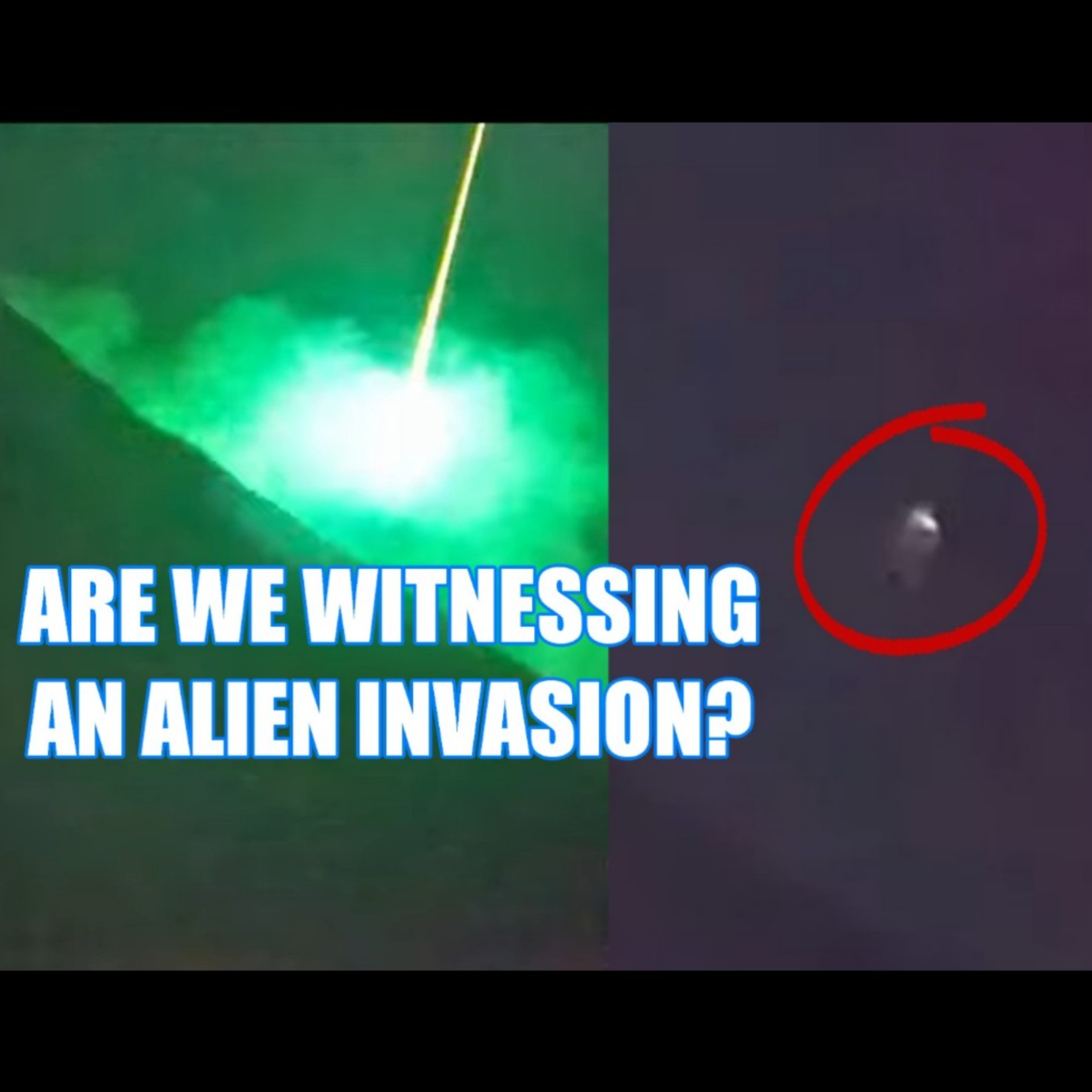 Green Fireball Drops Beside Volcano, Then UFO Appears - Similar to the Vegas Case