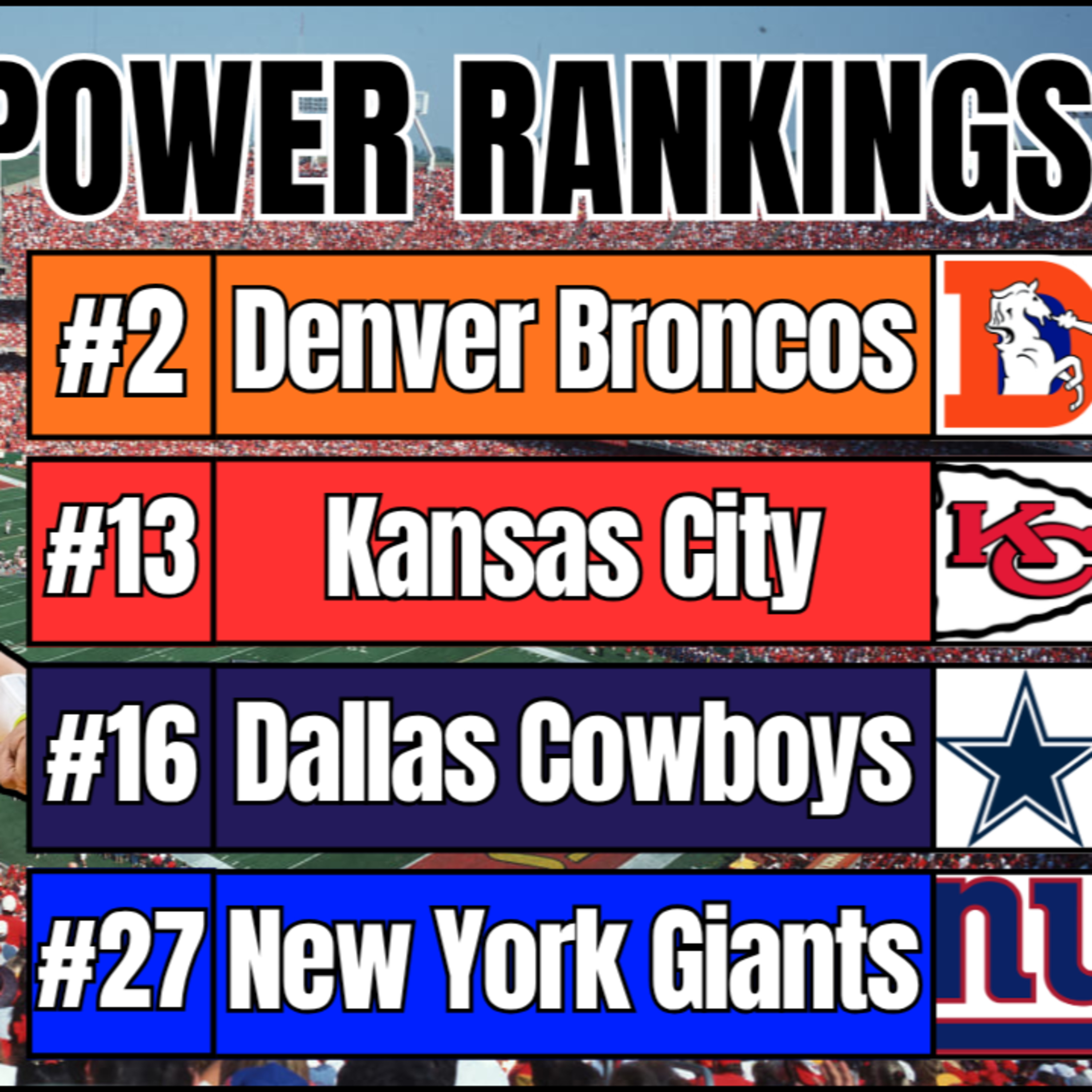 OFFICIAL NFL POWER RANKINGS episode artwork