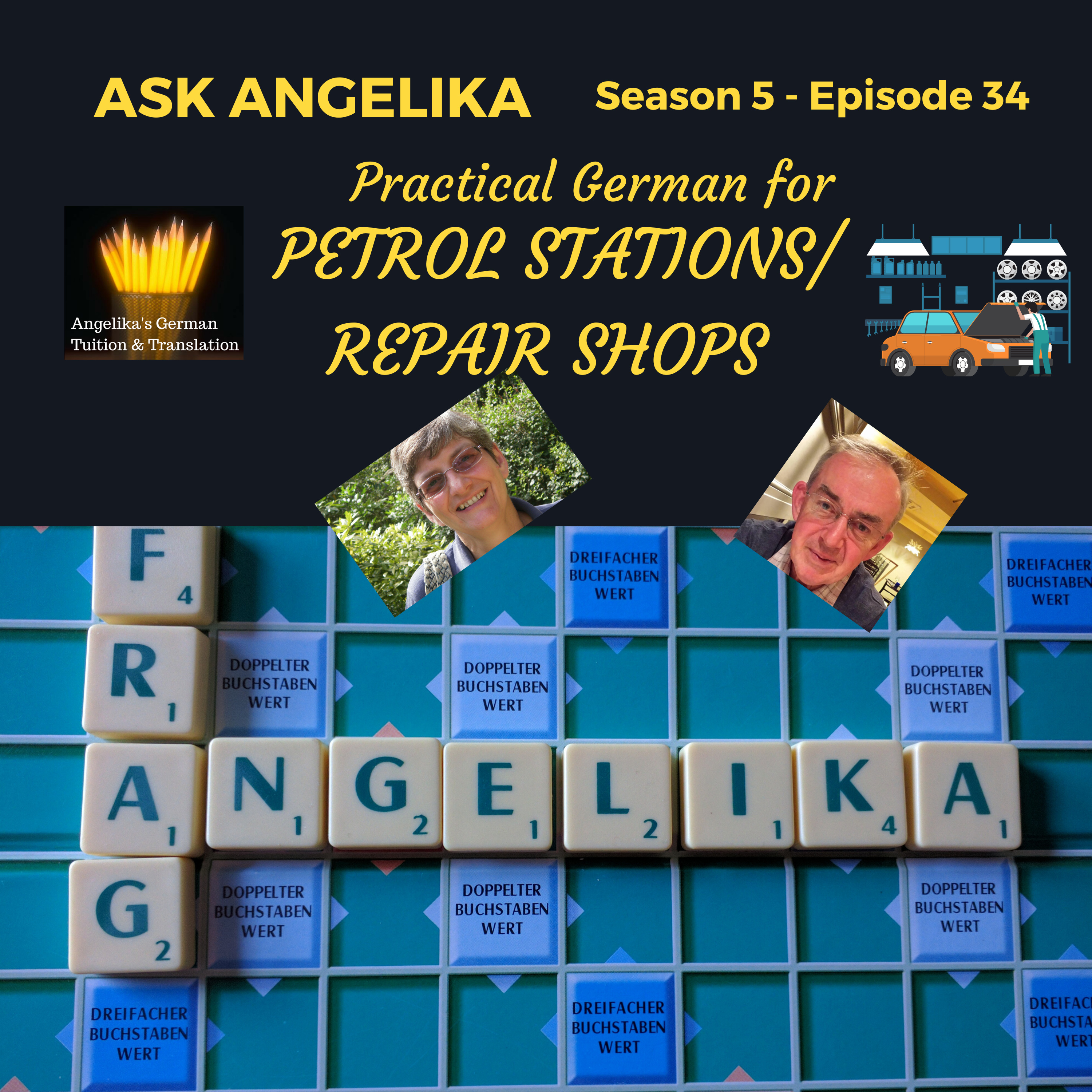 Ask Angelika Season 5 Episode 34 - Practical German for petrol stations/ repair shops