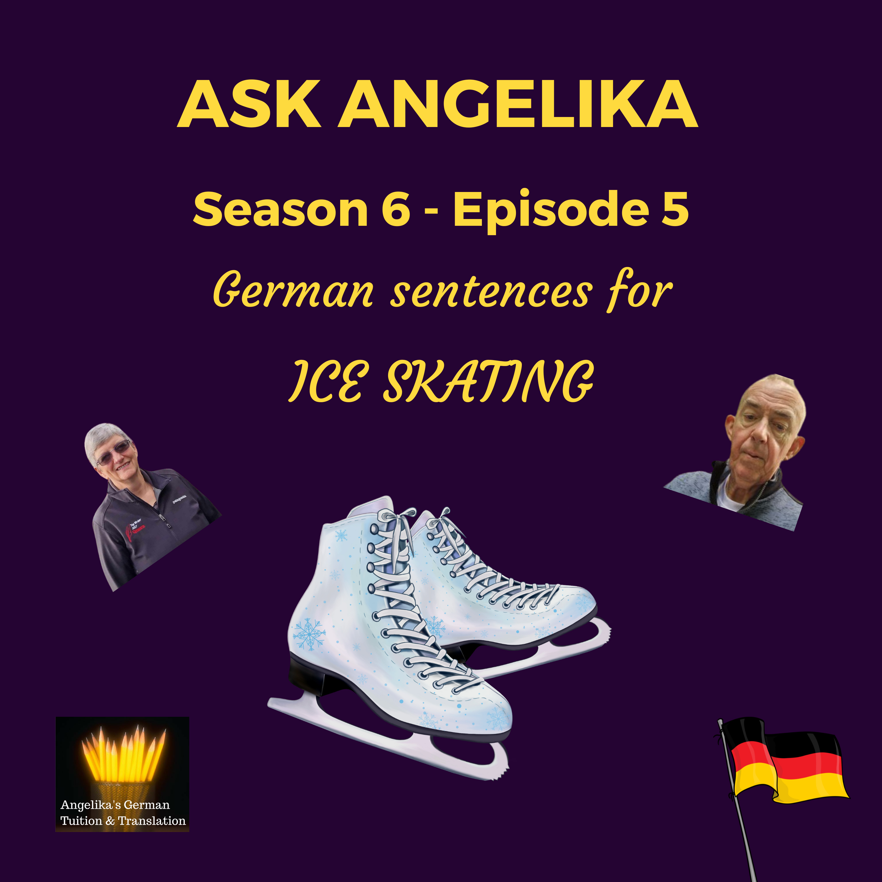 Ask Angelika Season 6 Episode 5 - German sentences for Ice Skating