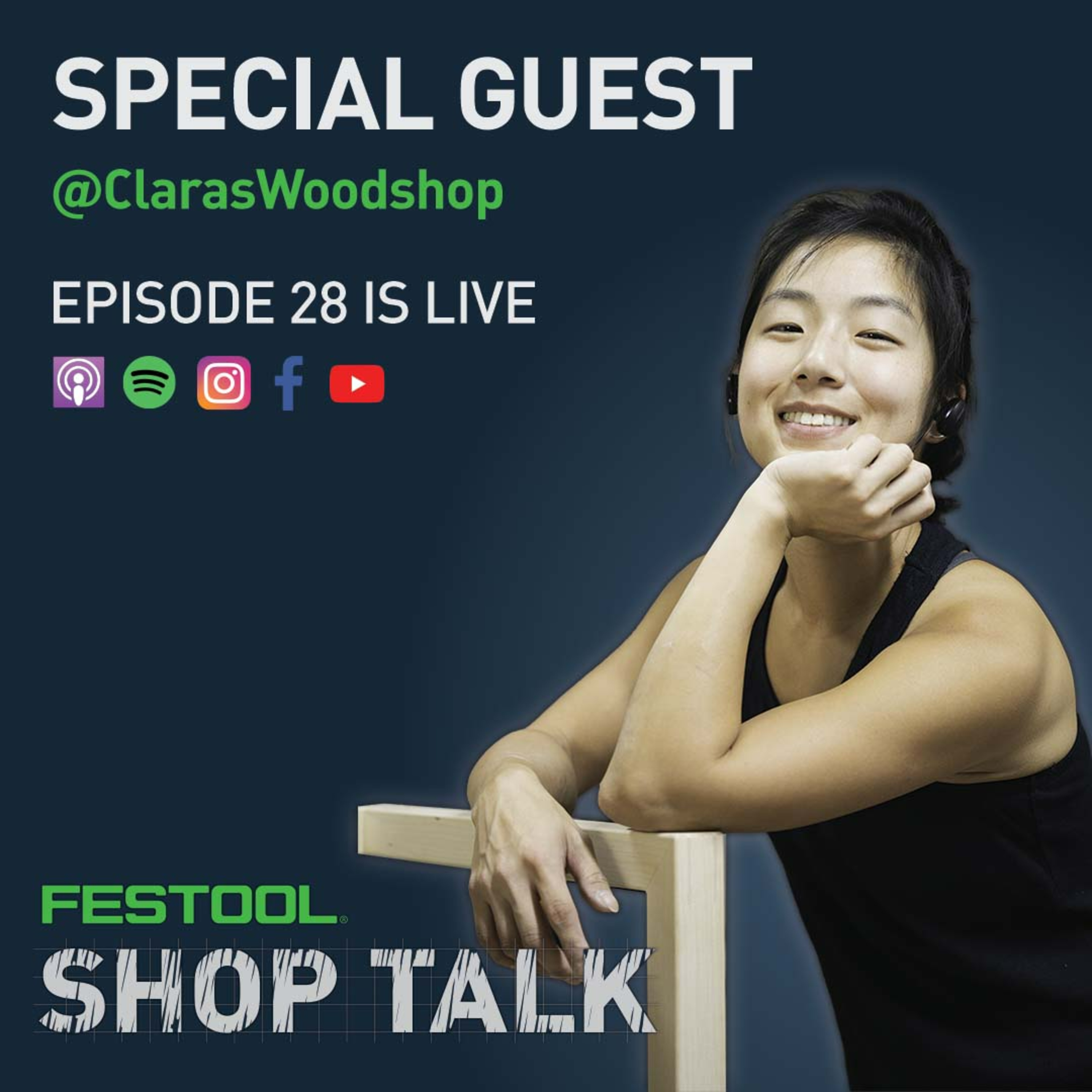 Festool Shoptalk: Episode 28 Clara Kim @claraswoodshop
