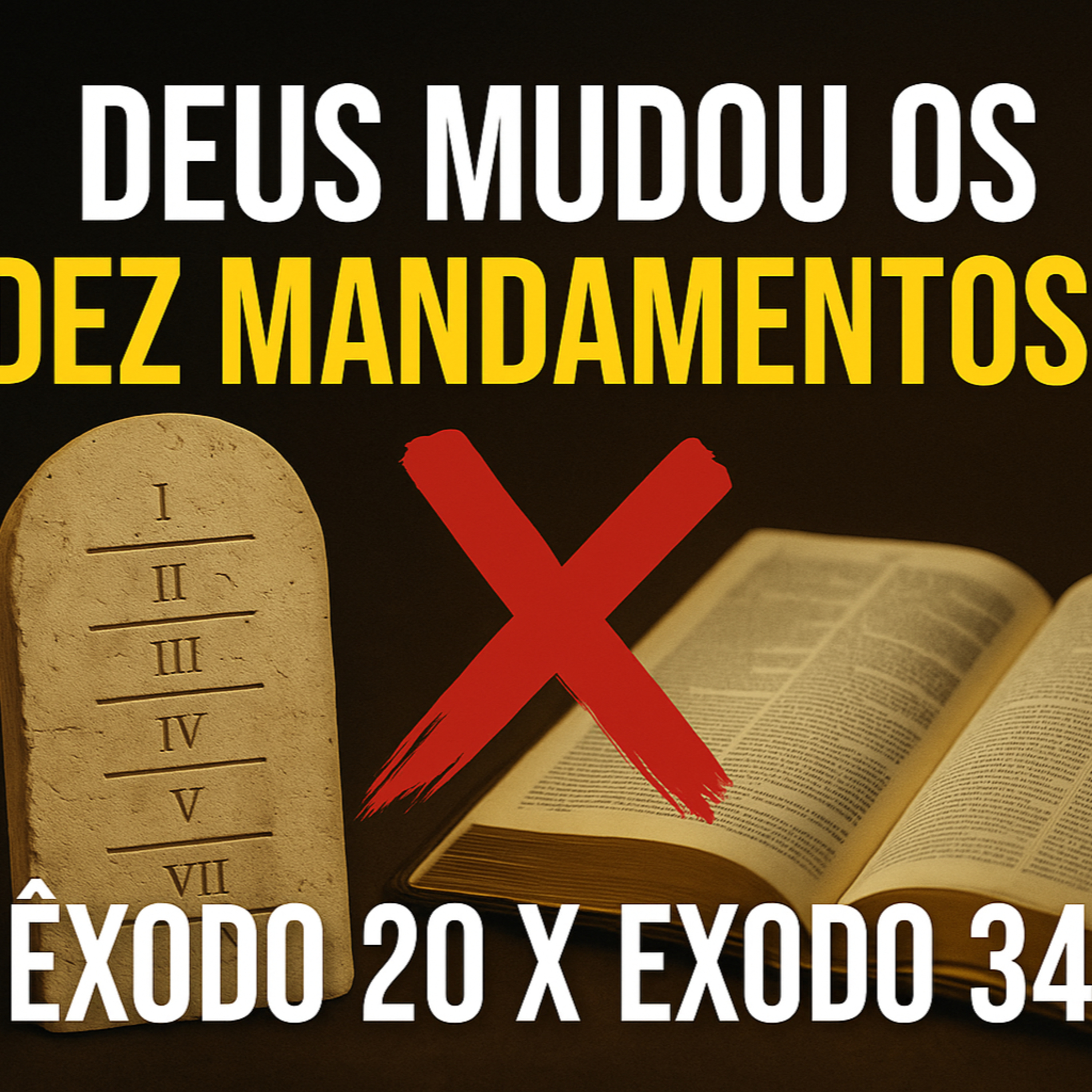 Deus mudou os Dez Mandamentos? | Êxodo 20 x Êxodo 34 explicado episode artwork