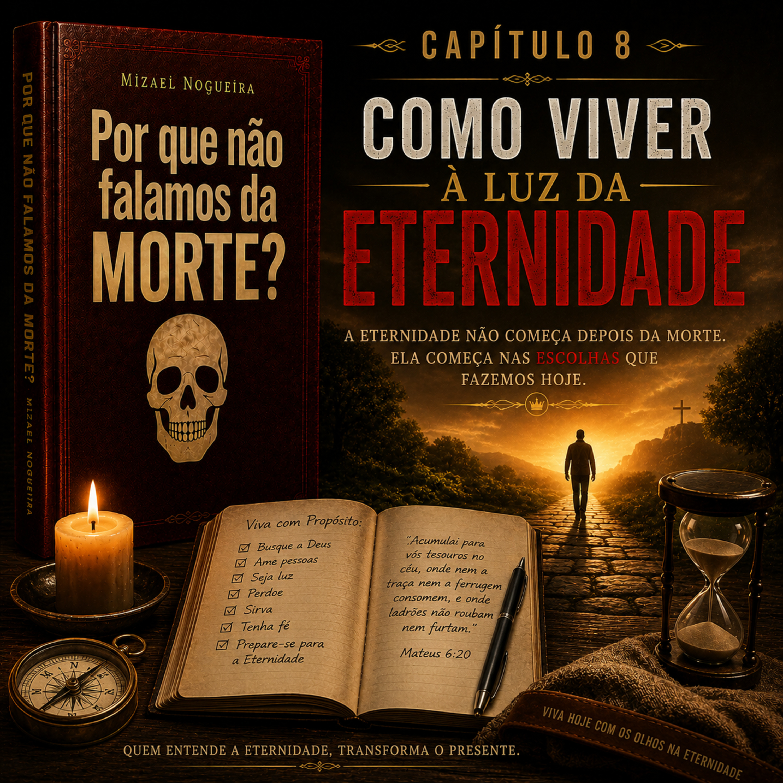 CAPÍTULO 8 — COMO VIVER À LUZ DA ETERNIDADE | Mizael Nogueira | Livro: Por que não falamos da Morte? episode artwork