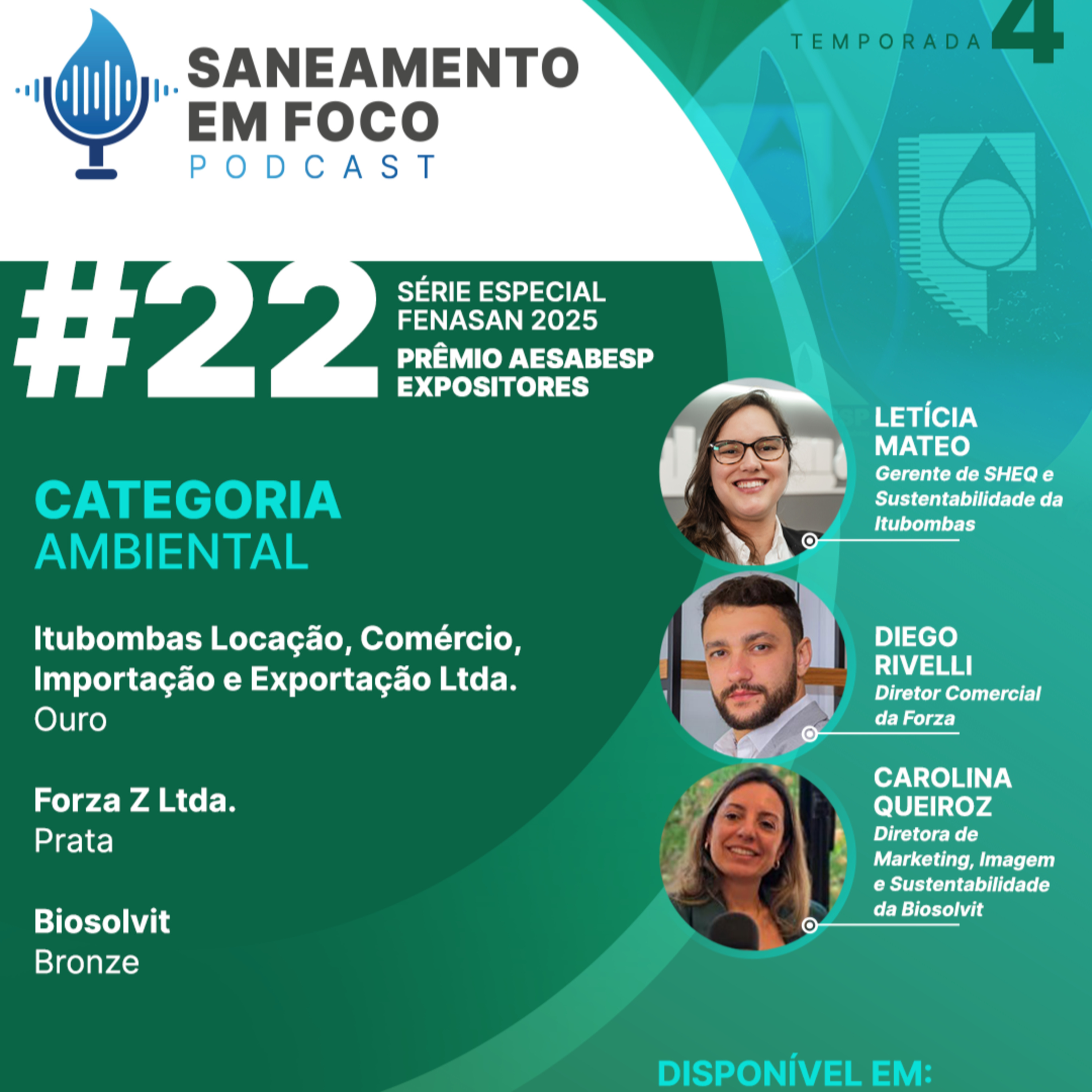 #22: Prêmio AESabesp para Expositores/Fenasan 2025 (Itubombas, Forza Z e Biosolvit) episode artwork