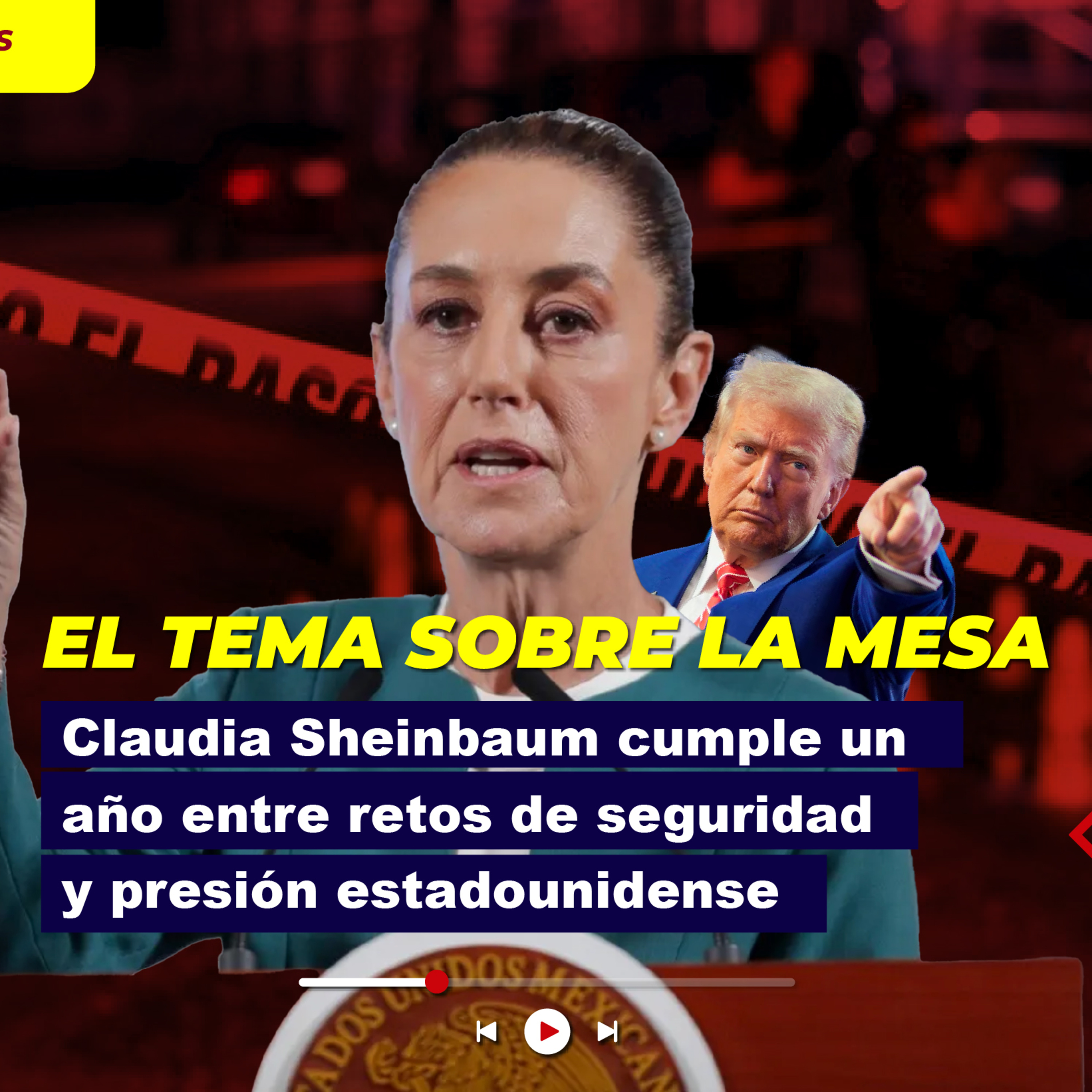 Claudia Sheinbaum cumple un año entre retos de seguridad y presión estadounidense episode artwork