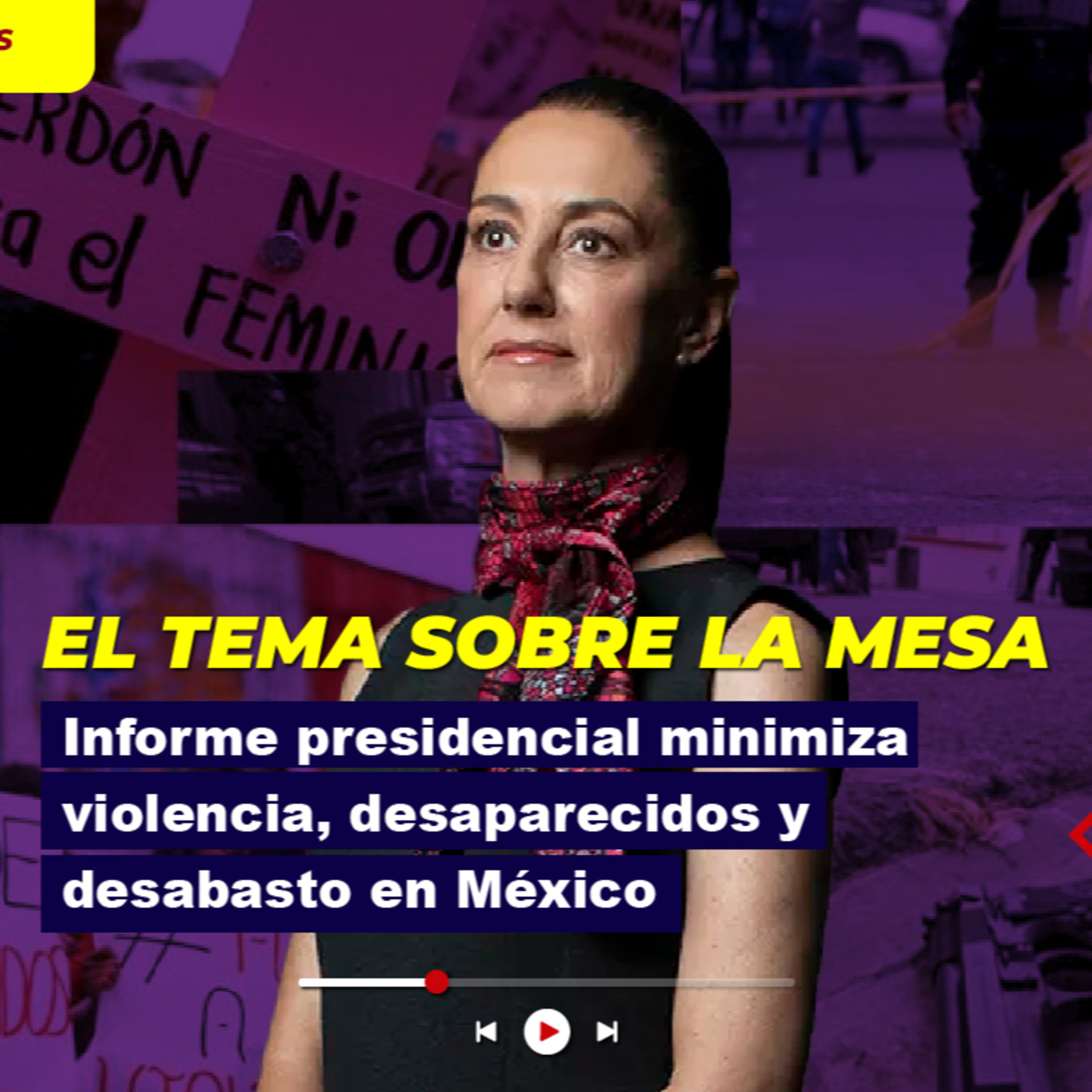 Informe presidencial de Claudia Sheinbaum minimiza violencia, desaparecidos y desabasto en México episode artwork