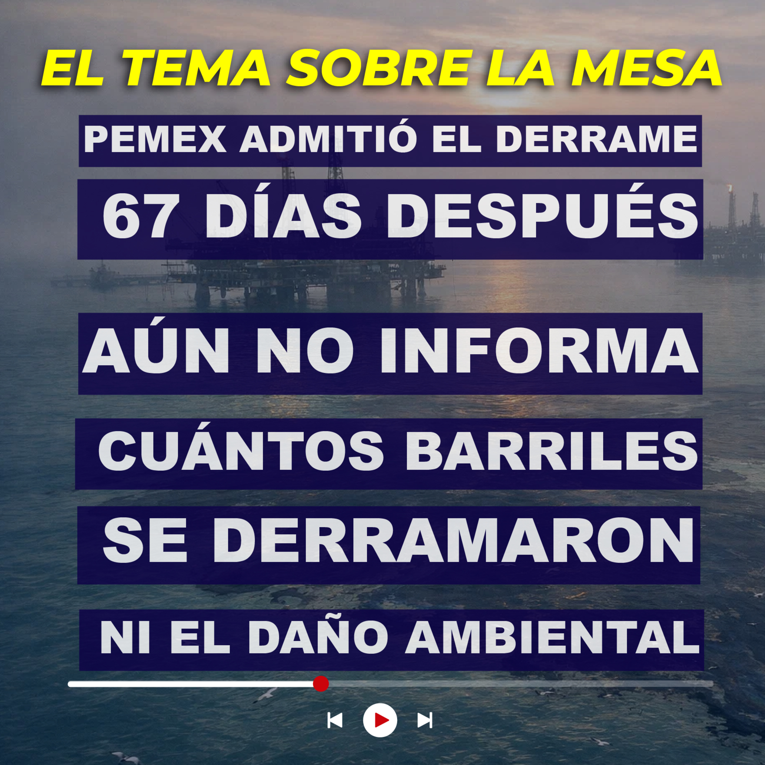 Pemex admitió el derrame 67 días después. Aún no informa cuántos barriles se derramaron ni el daño ambiental episode artwork