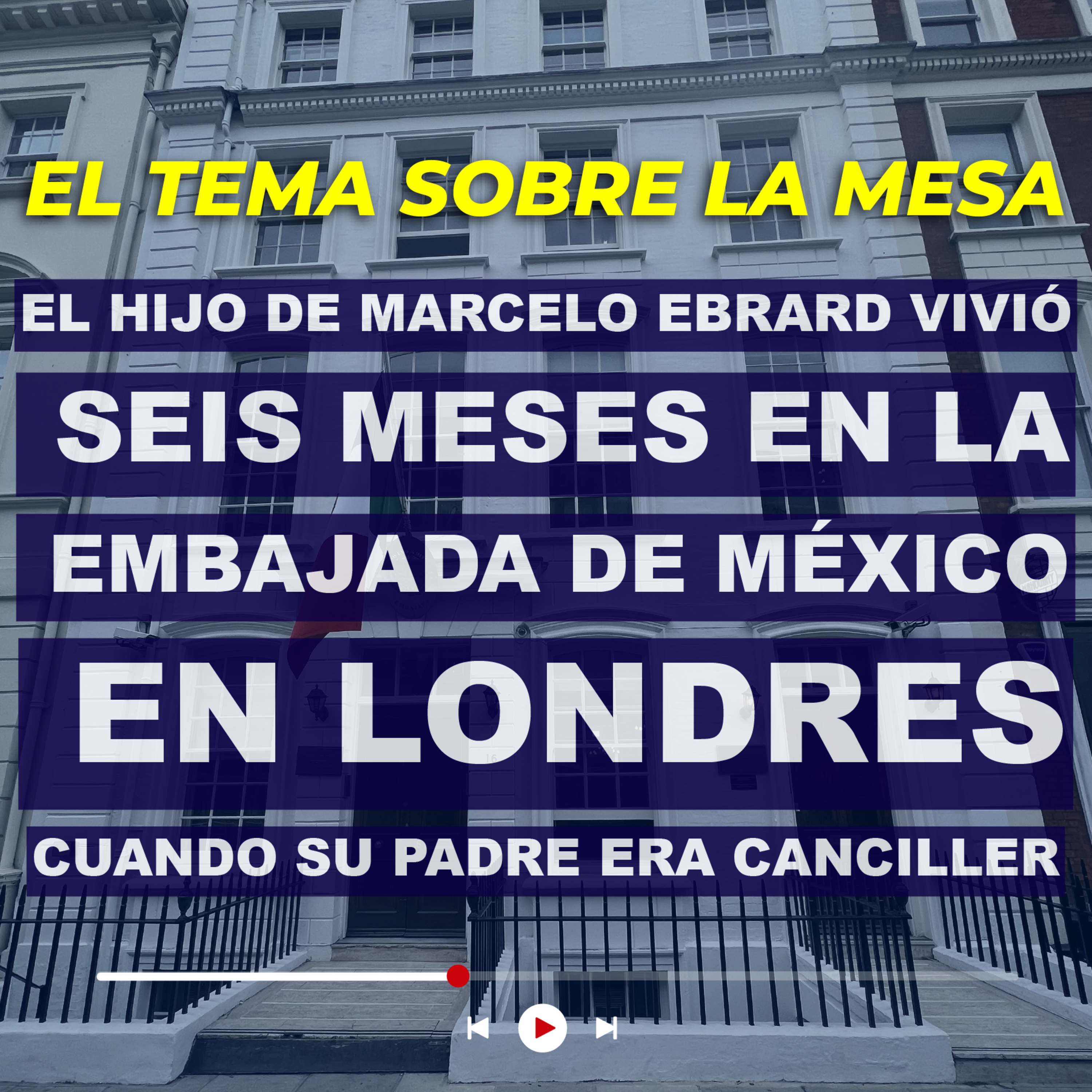  El hijo de Marcelo Ebrard vivió seis meses en la embajada de México en Londres cuando su padre era canciller episode artwork
