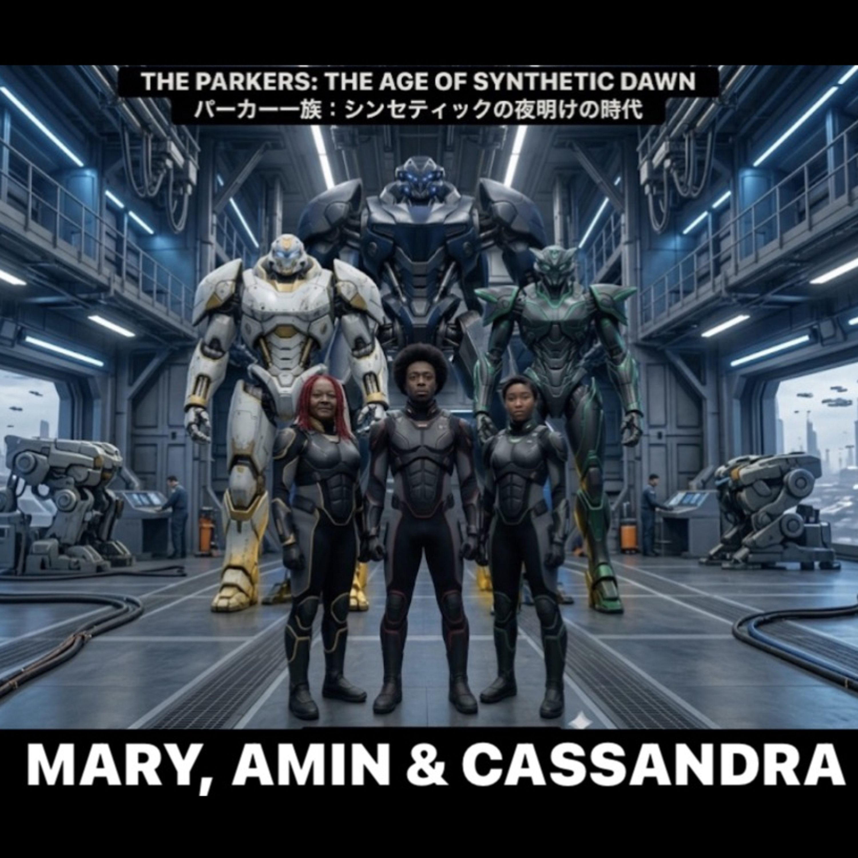 THE PARKERS: THE AGE OF SYNTHETIC DAWN パーカー一族：合成黎明の時代 EPISODE 5: UNSTEADY GIANTS 第5話：不安定な巨人たち episode artwork