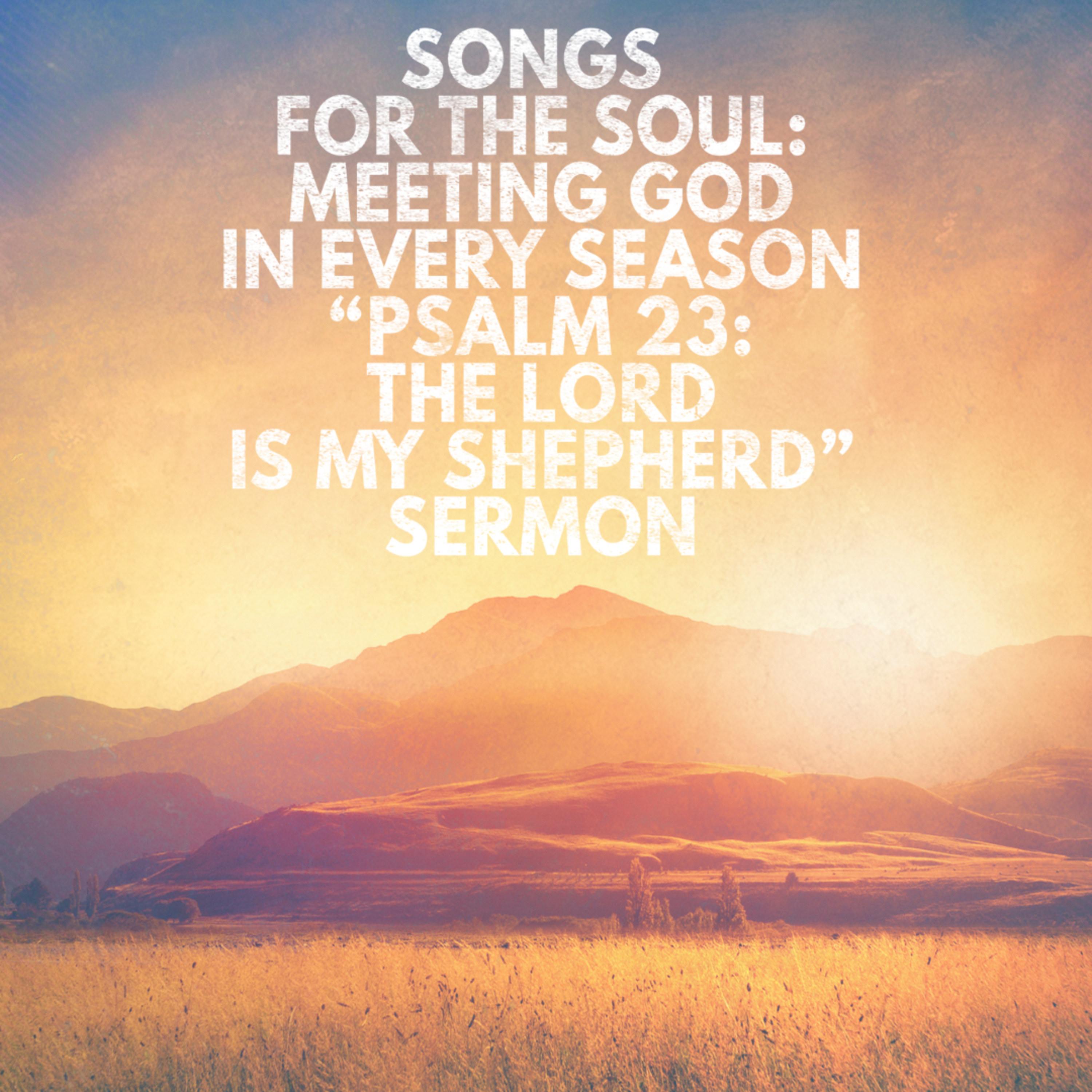 "Songs for the Soul: The Lord is My Shepherd" (Psalm 32) Sermon by José Pérez Recorded on 07/20/'25 episode artwork