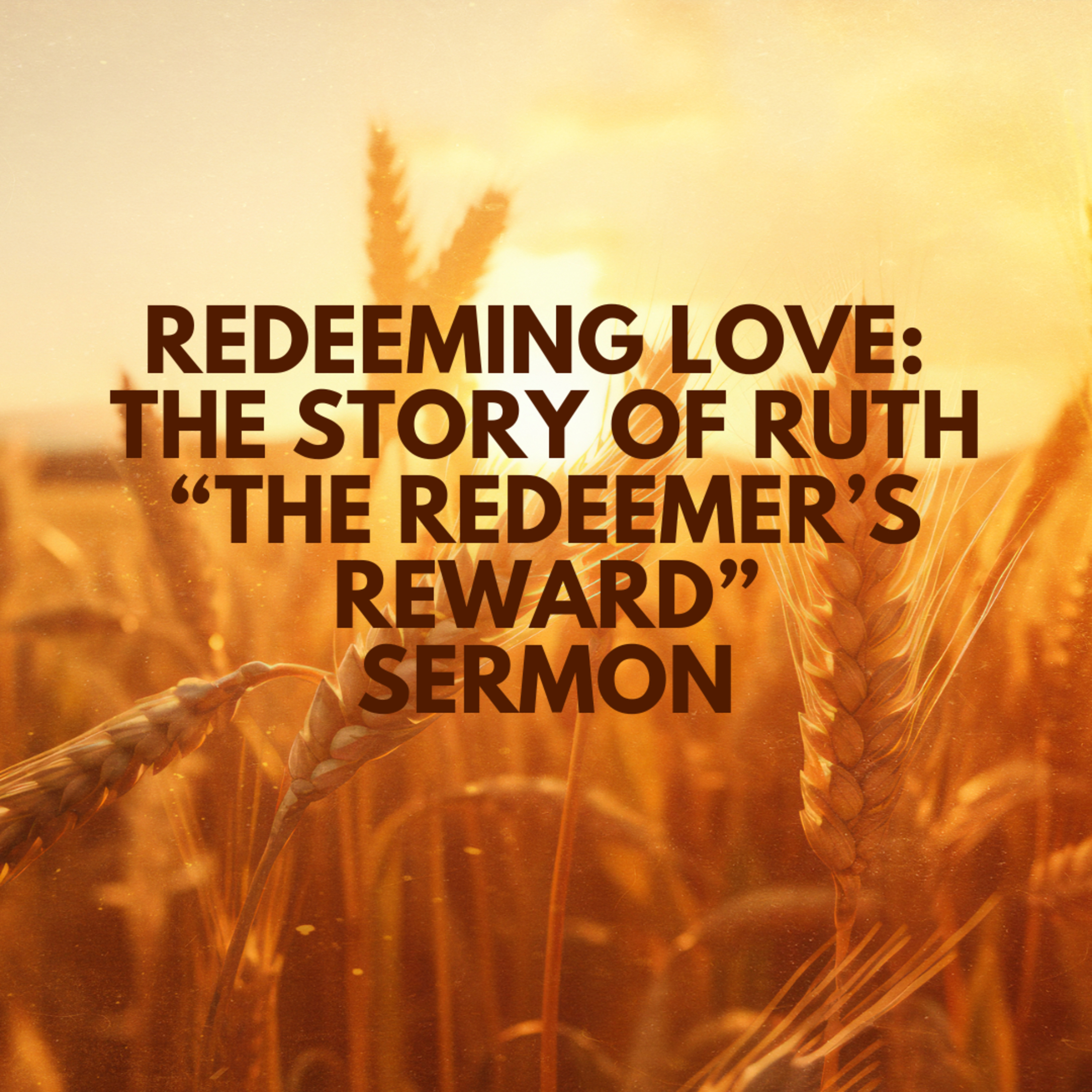 "Redeeming Love: The Story of Ruth (The Redeemer’s Reward)" Sermon by Pastor Mark Hunt Recorded on September 28, 2025 episode artwork