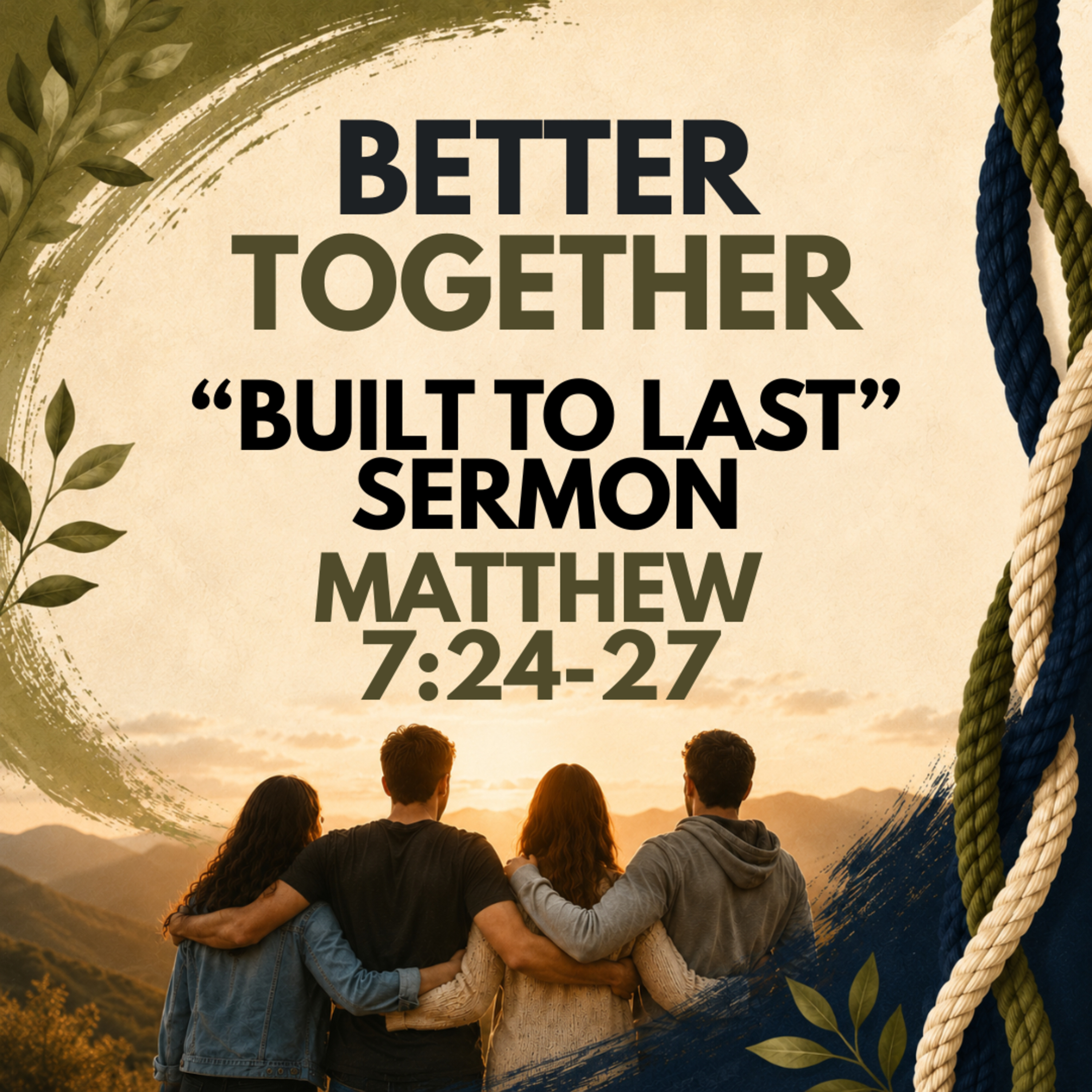 "Better Together: Built to Last" Sermon by Pastor Mark Hunt Recorded on July 19, 2026 episode artwork