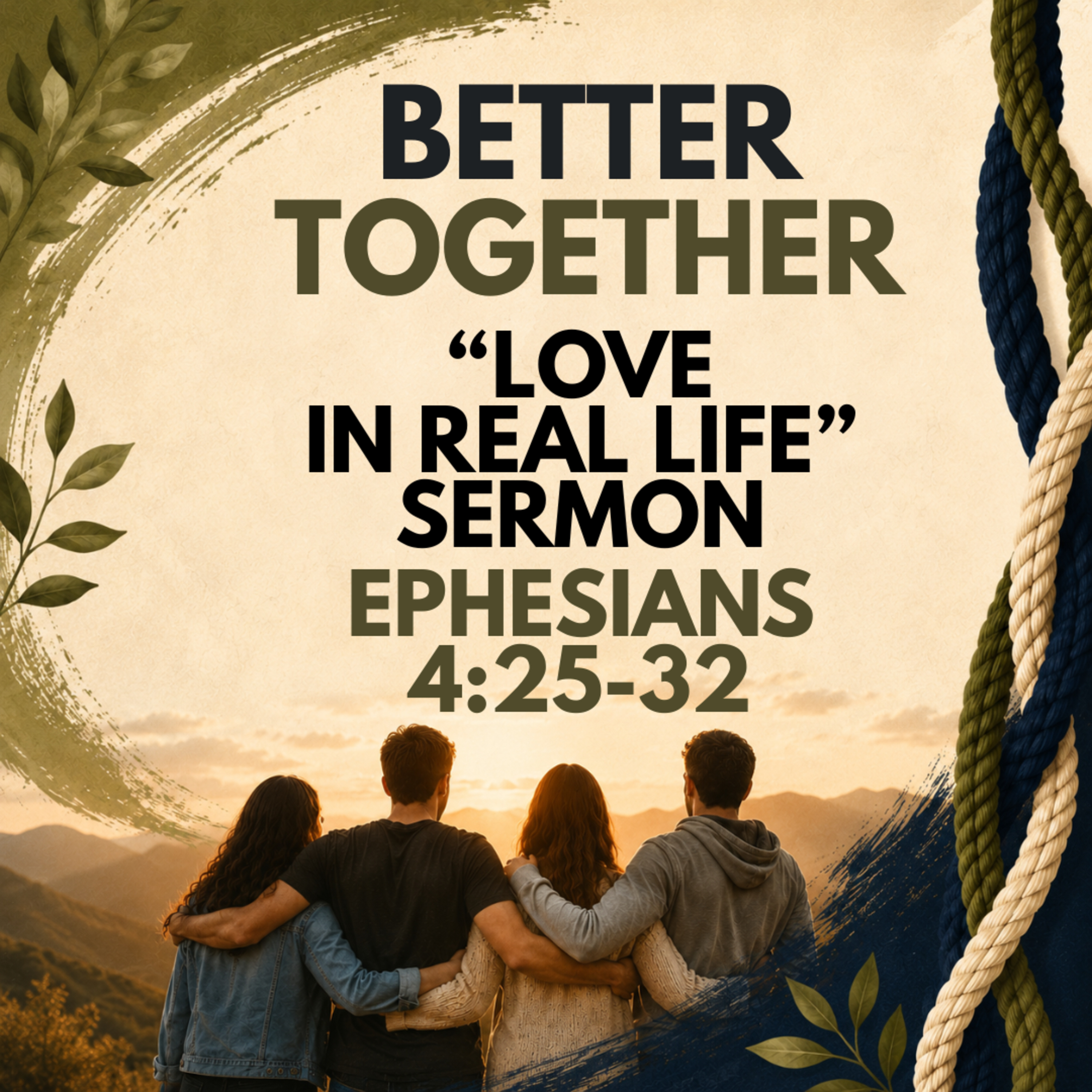 "Better Together: Love in Real Life" Sermon by Pastor Mark Hunt Recorded on July 26, 2026 episode artwork