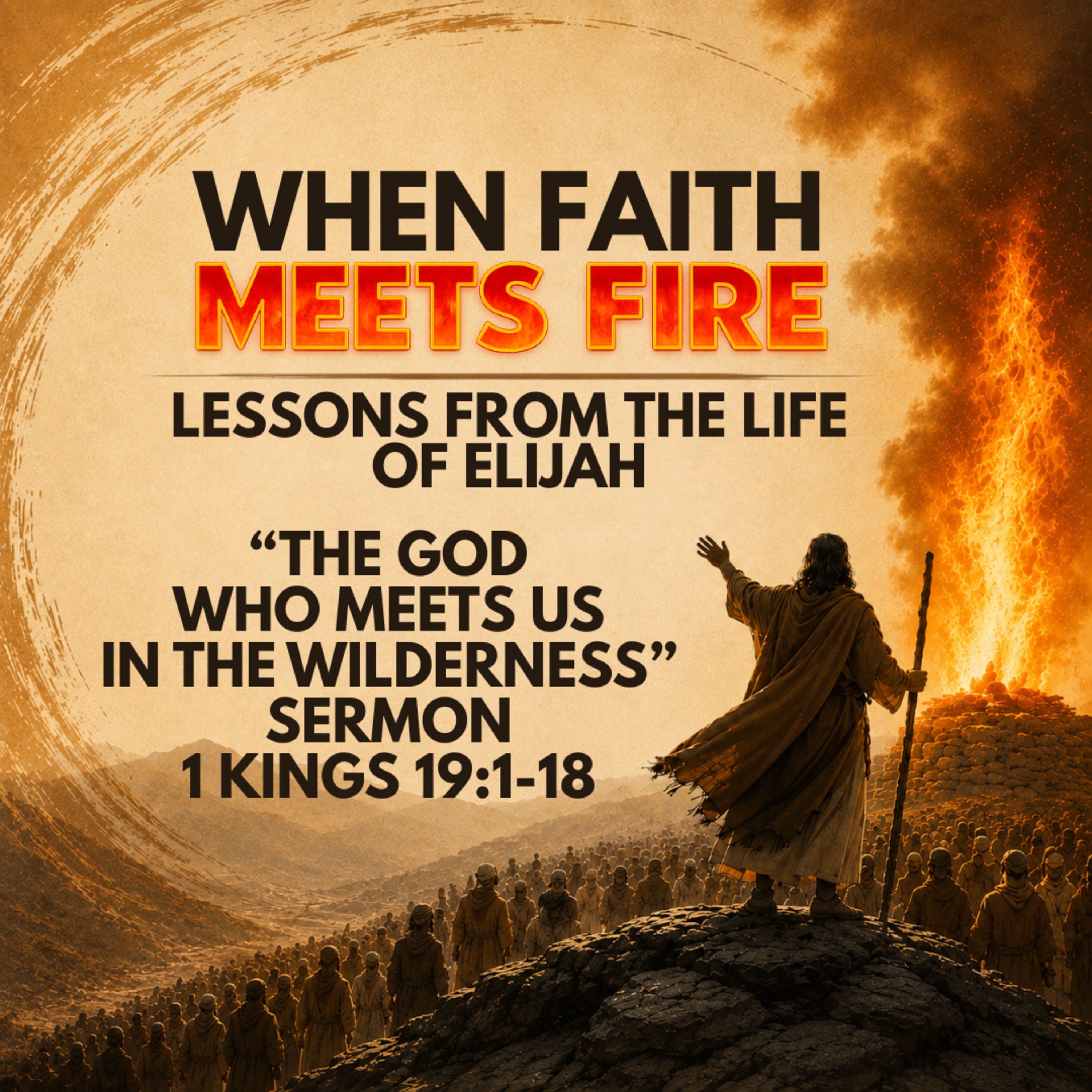 "When Faith Meets Fire: Elijah The God who Meets Us in the Wilderness" Sermon by Mark Hunt Recorded on August 23, 2026 episode artwork