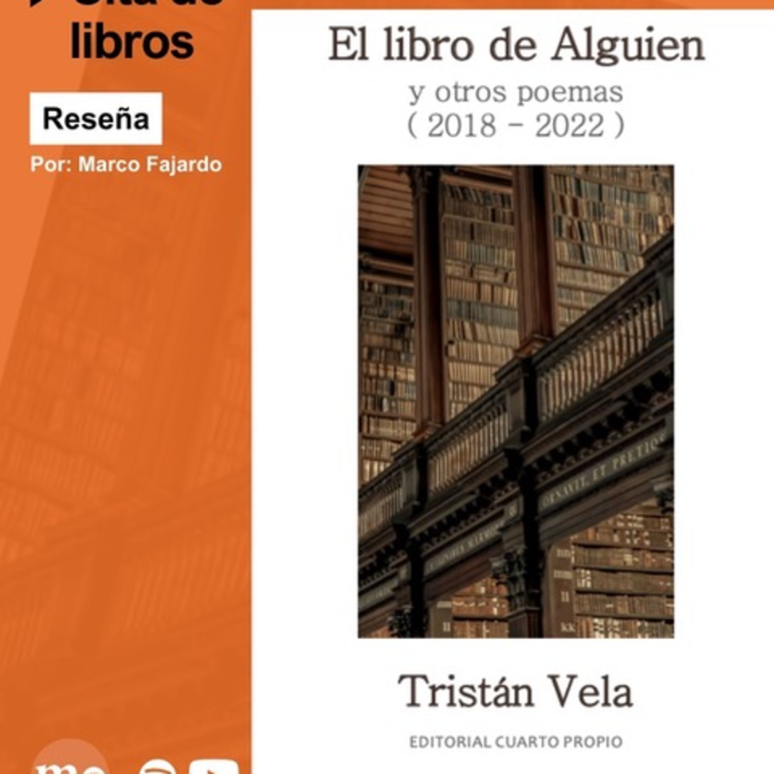 "El poemario de Alguien" de Tristán Vela: vida, Irlanda y hip hop episode artwork