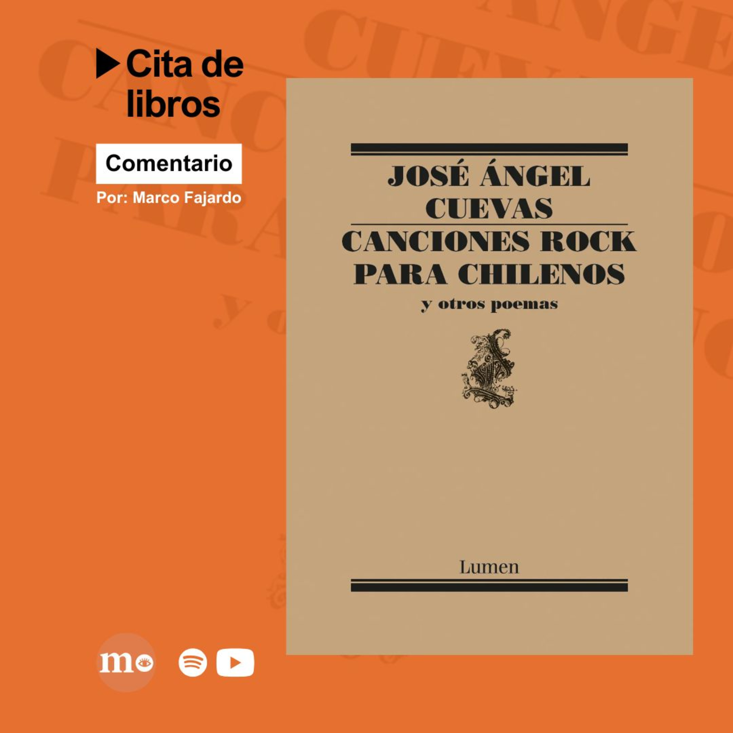 Poemario "Canciones rock para chilenos" de José Ángel Cuevas: un manifiesto episode artwork