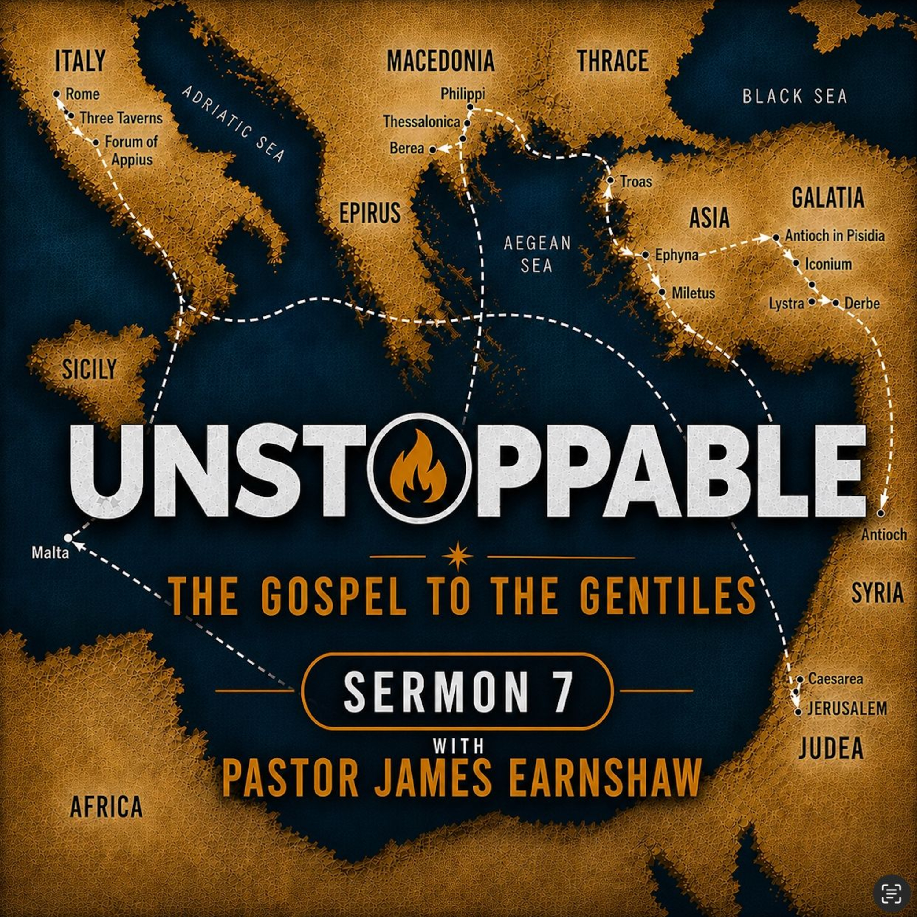 05-07-2026 - UNSTOPPABLE SERIES: THE GOSPEL TO THE GENTILES (7) - Pastor James Earnshaw episode artwork