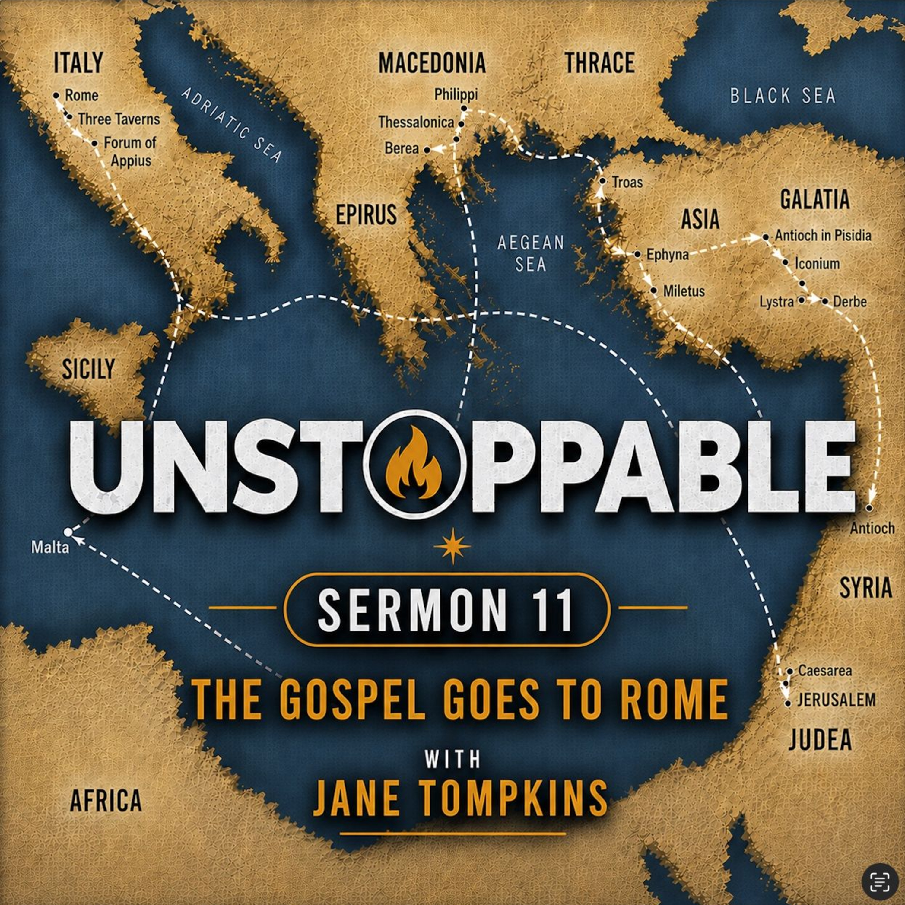 09-08-2026 - THE GOSPEL GOES TO ROME (11) - Jane Tompkins episode artwork