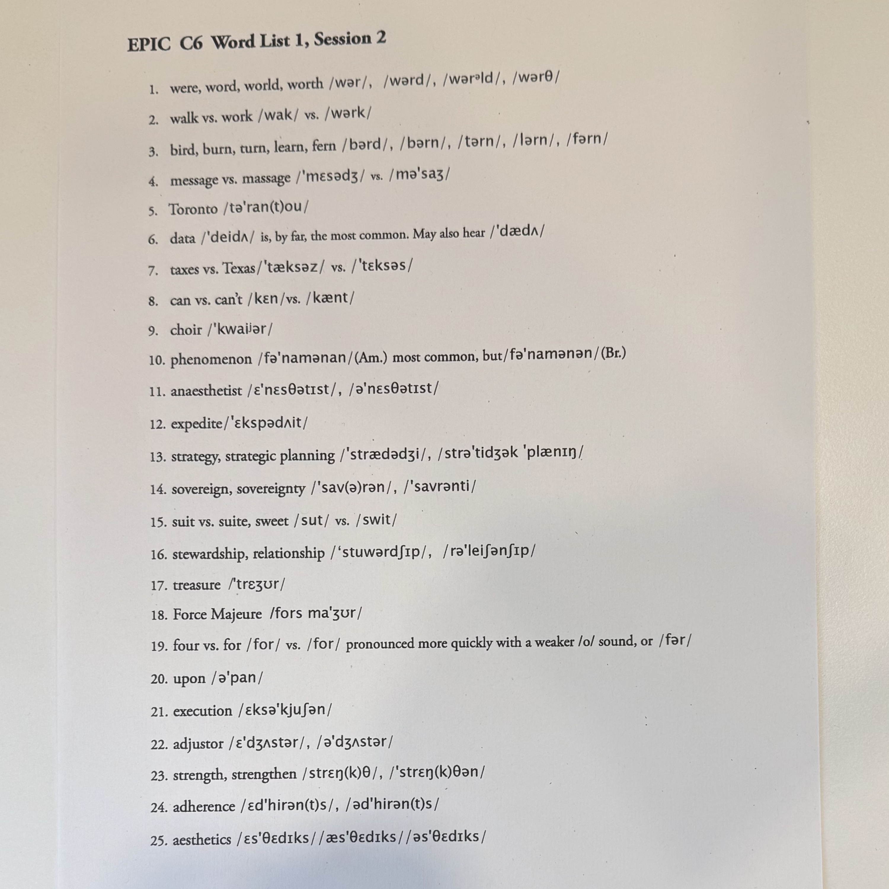 EPIC C6 Word List 1 episode artwork