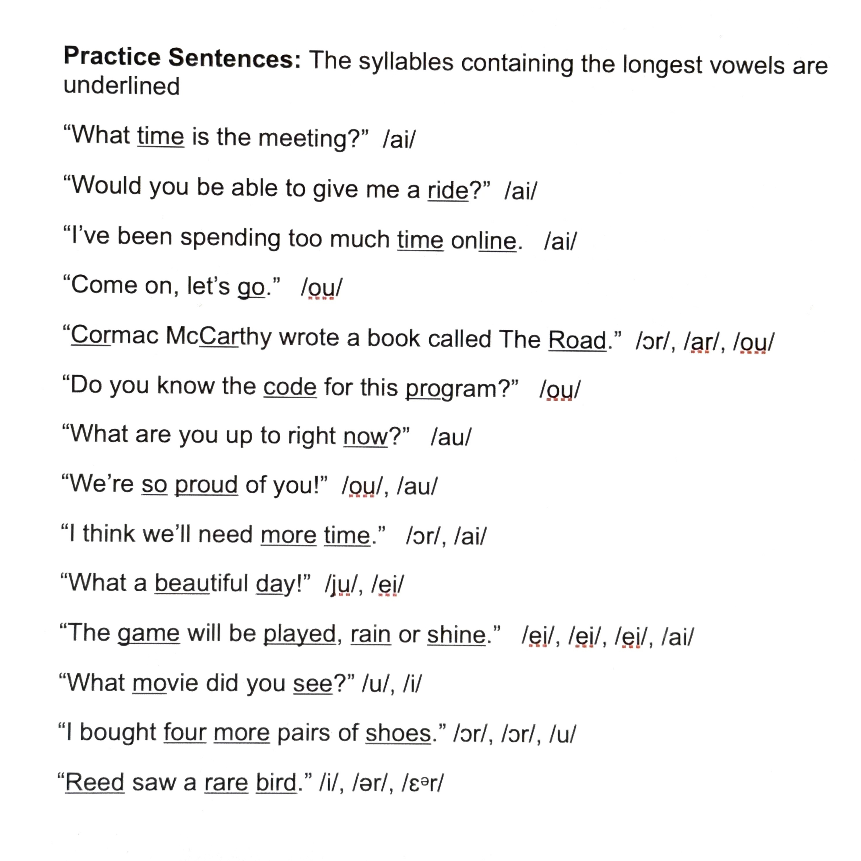 Sentences to practice long vowels  episode artwork