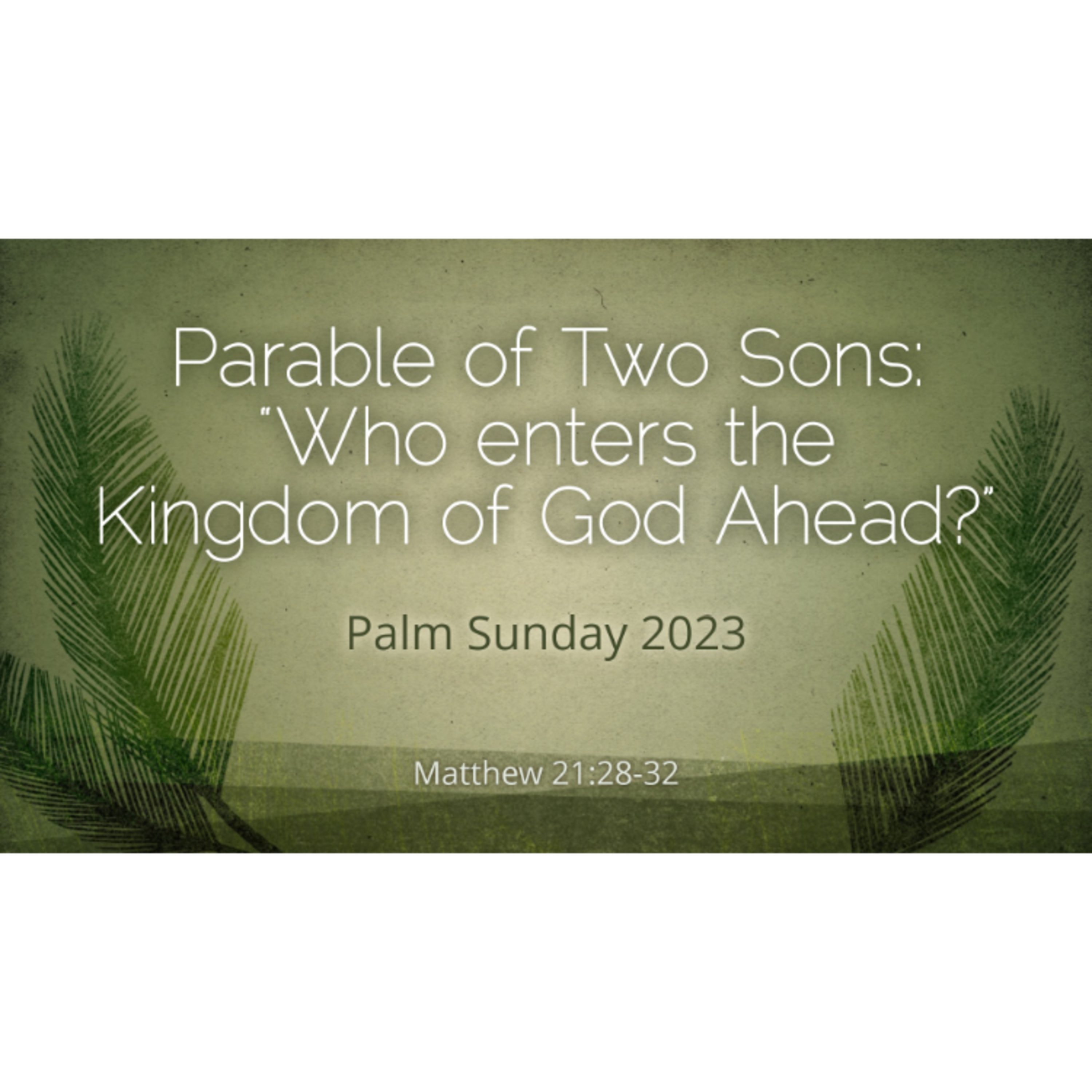 Who enters the Kingdom of God ahead? episode artwork