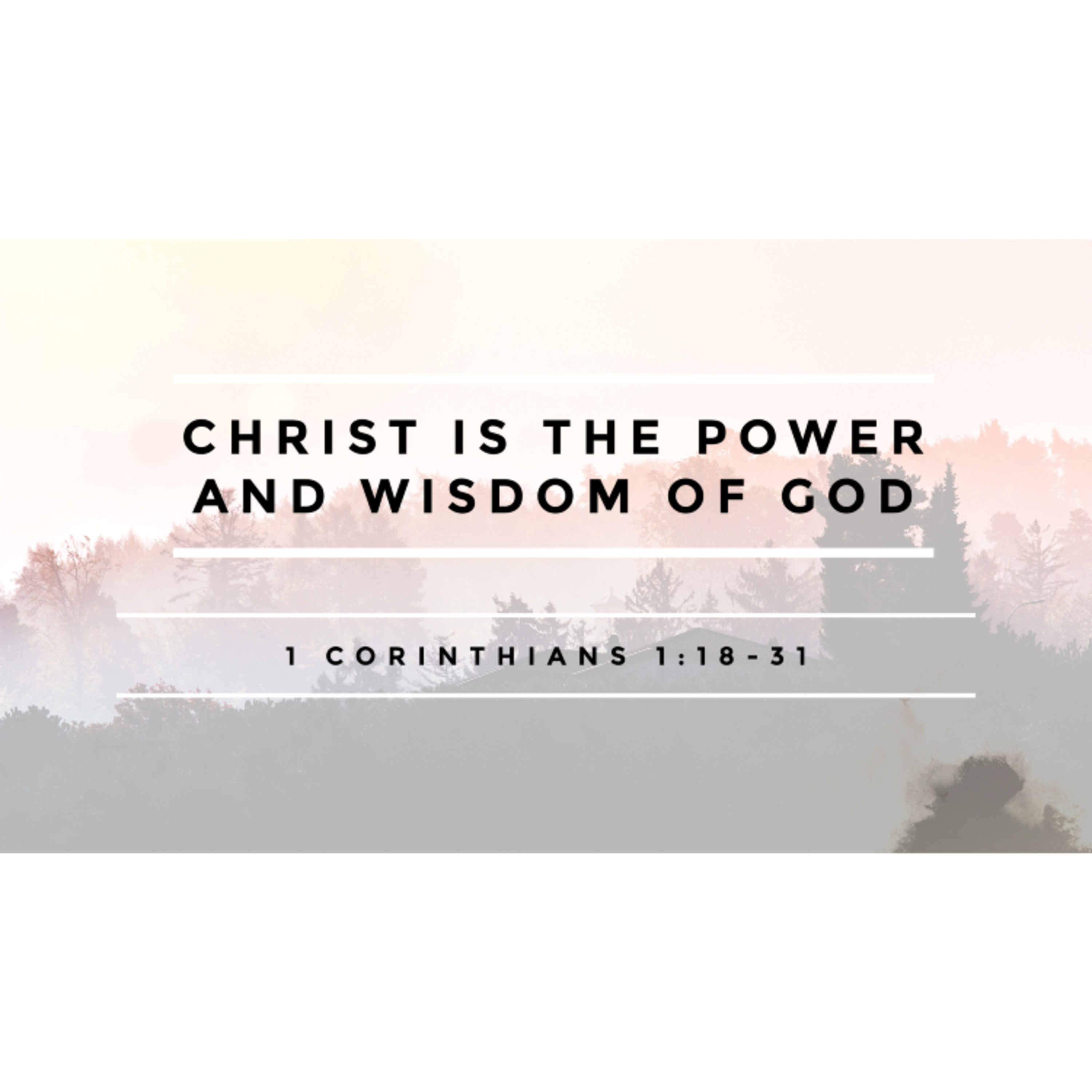 Christ is the power and wisdom of God episode artwork